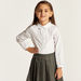Juniors Solid Shirt with Long Sleeves and Button Closure-Tops-thumbnailMobile-1