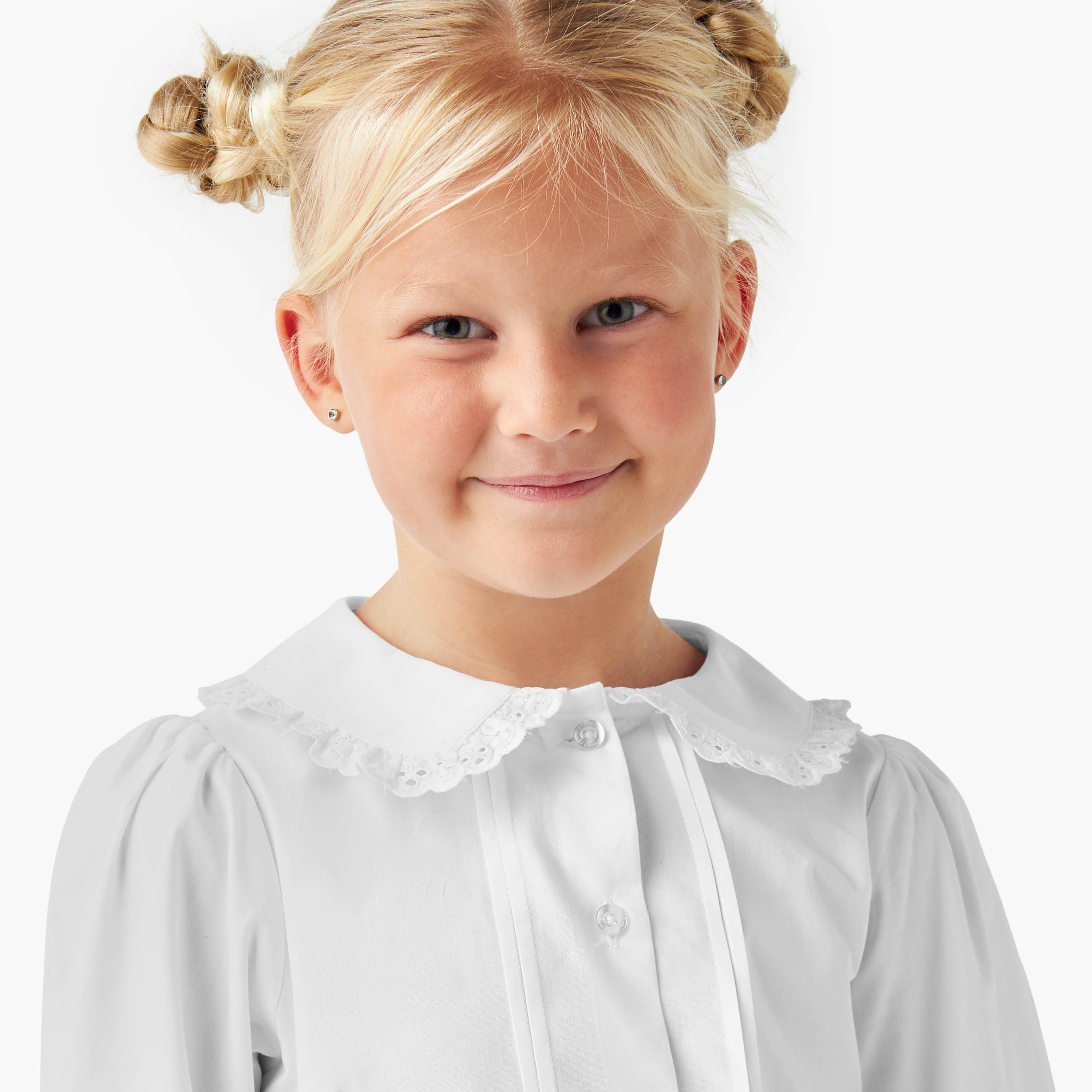 Juniors Solid Collared Top with Long Sleeves-girls-clothing-schoolwear-blousesandshirts-image-4