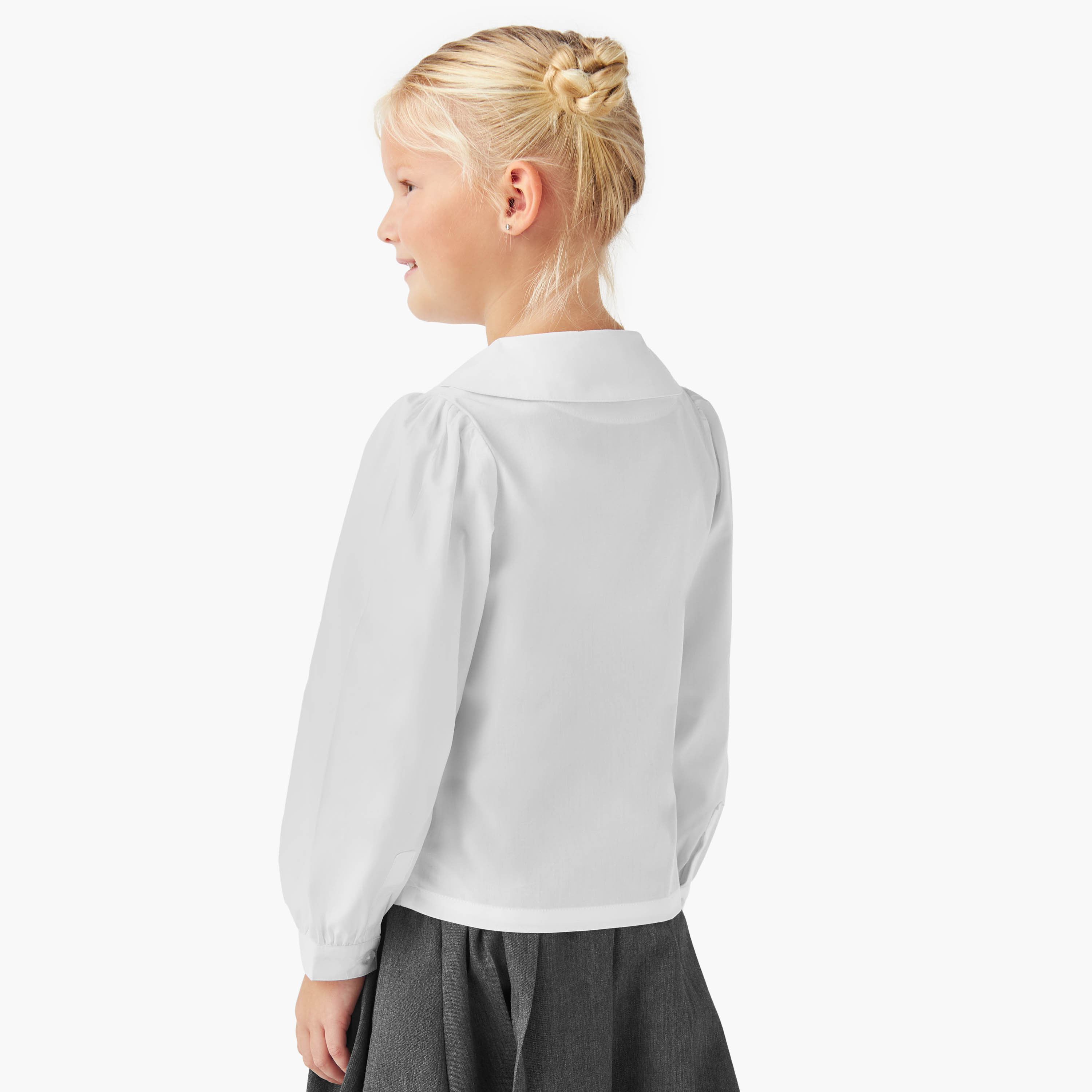 Juniors Lace Trim Collared Top with Long Sleeves-girls-clothing-schoolwear-blousesandshirts-image-3