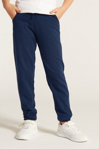 Juniors Solid Joggers with Drawstring Closure and Pockets