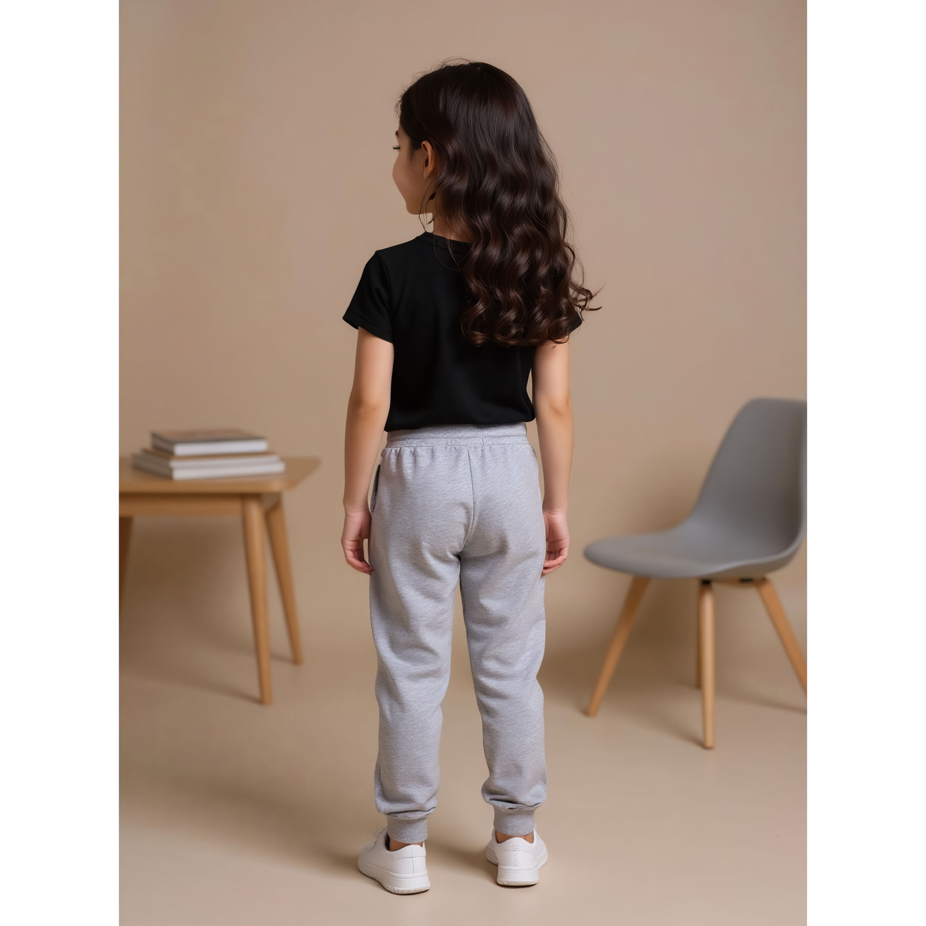 Juniors Solid Joggers with Drawstring Closure and Pockets-girls-clothing-schoolwear-bottoms-joggers-image-3