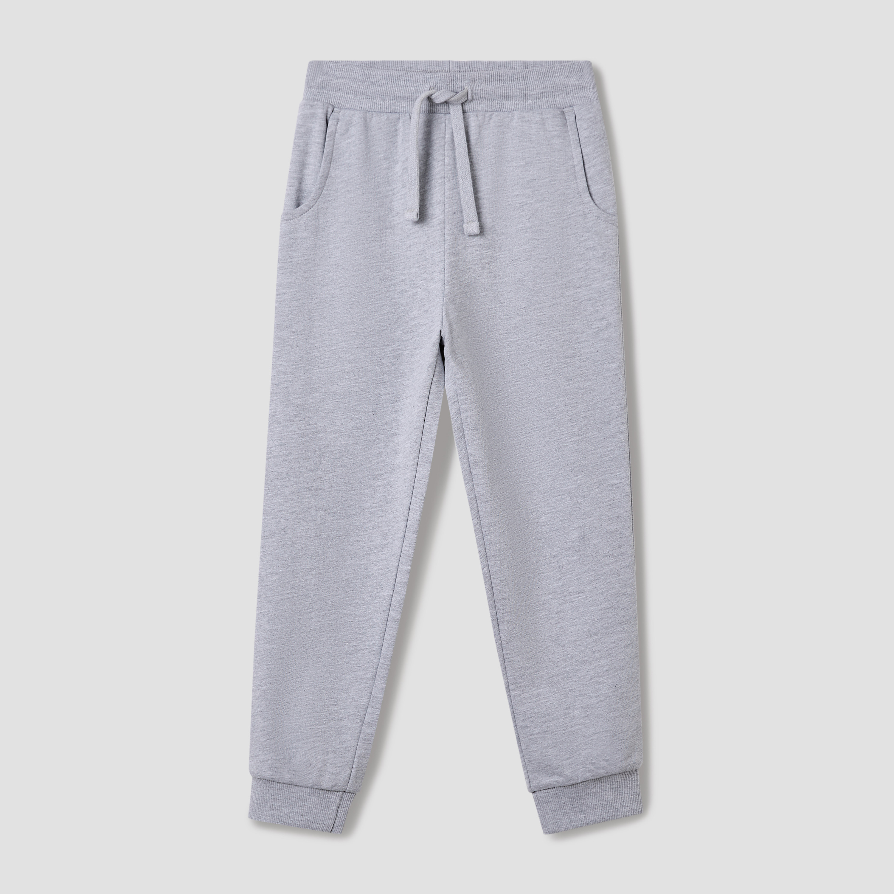 Juniors Solid Joggers with Drawstring Closure and Pockets-girls-clothing-schoolwear-bottoms-joggers-image-5