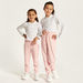 Juniors Solid Joggers with Drawstring Closure and Pockets-Bottoms-thumbnailMobile-4