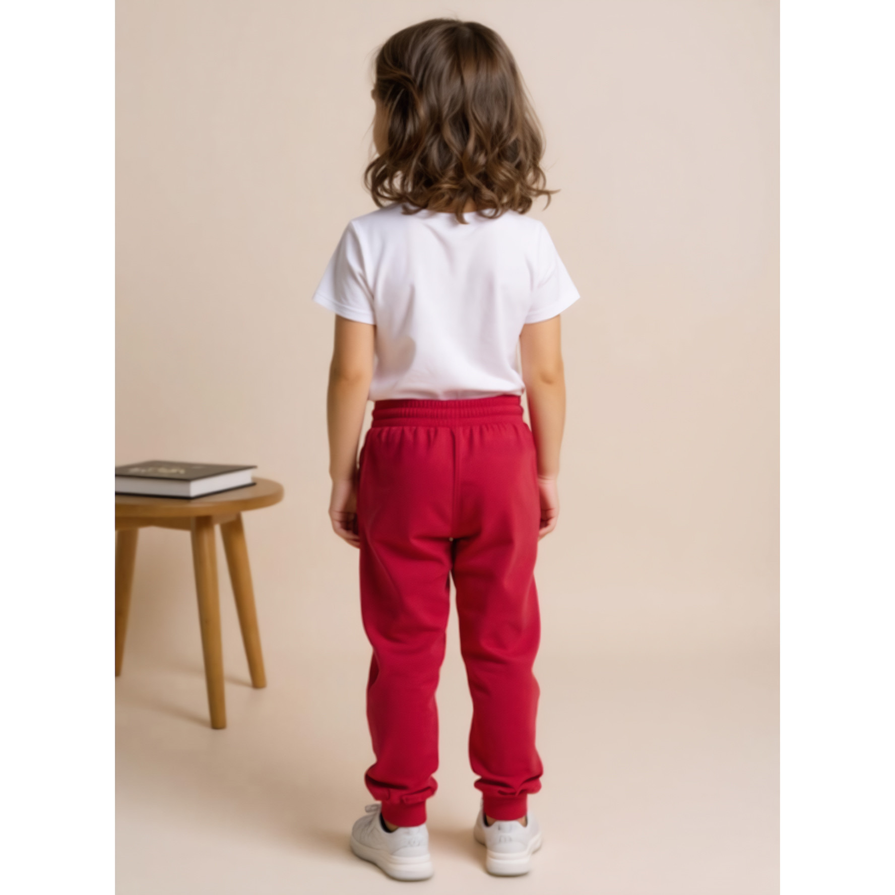 Juniors Solid Joggers with Drawstring Closure and Pockets-girls-clothing-schoolwear-bottoms-joggers-image-3