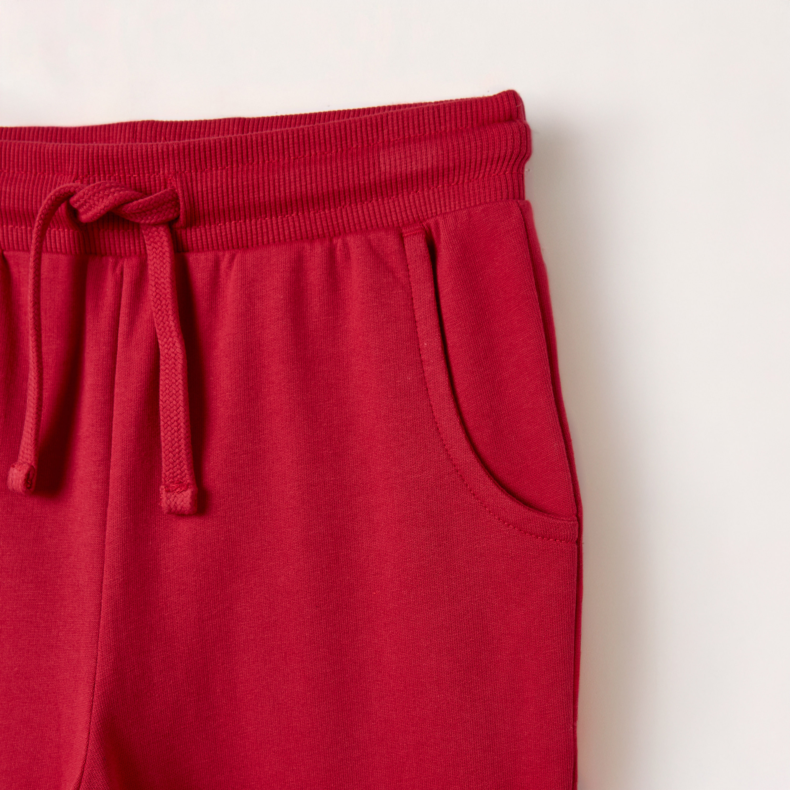 Juniors Solid Joggers with Drawstring Closure and Pockets-girls-clothing-schoolwear-bottoms-joggers-image-6