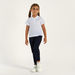 Juniors Solid Pants with Pockets and Button Closure-Bottoms-thumbnail-0