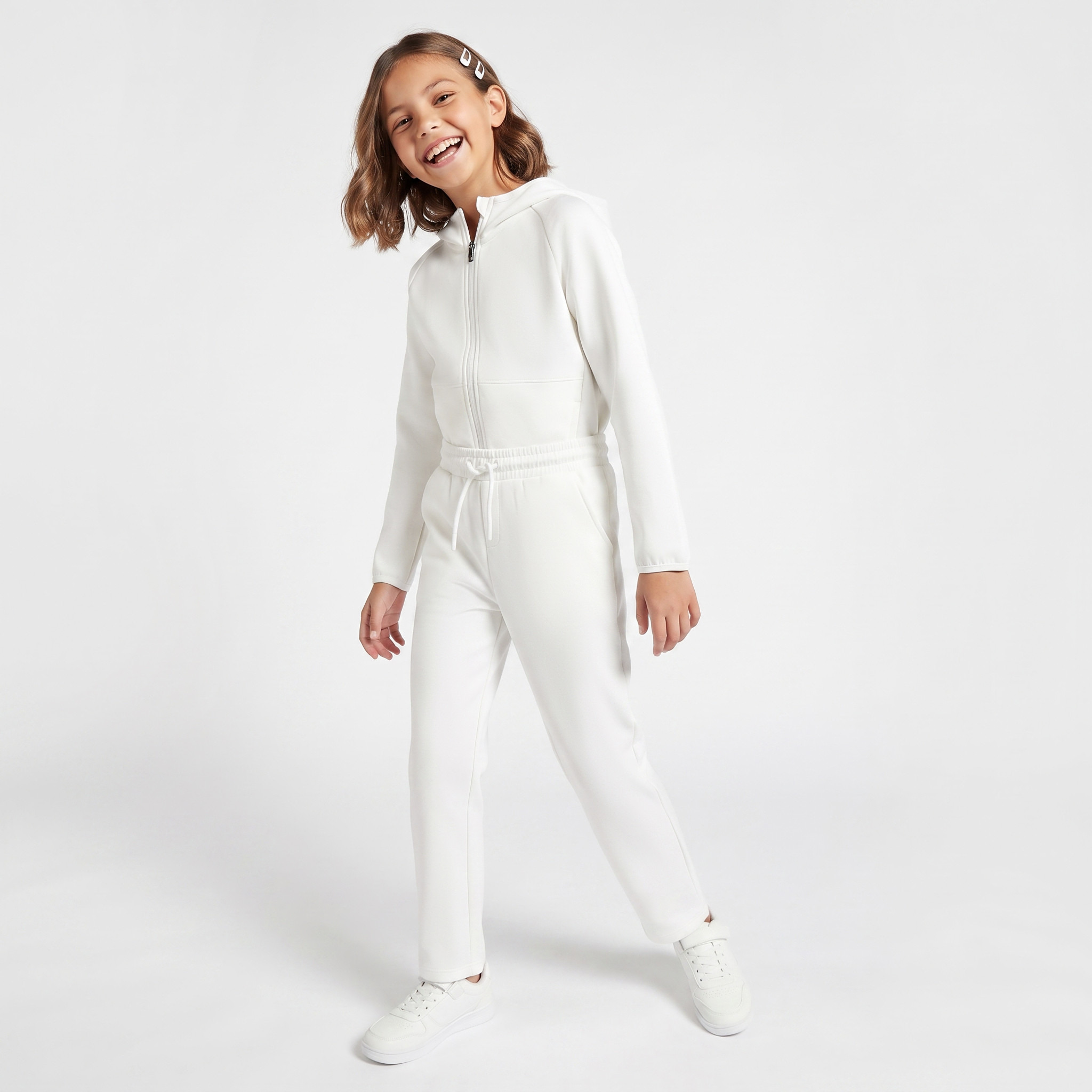 بنطلون رياضي بخصر مطاطي ورباط وجيوب من جونيورز-girls-clothing-bottoms-joggersandtrackpants-image-6