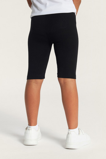 Juniors Solid Shorts with Elasticated Waistband