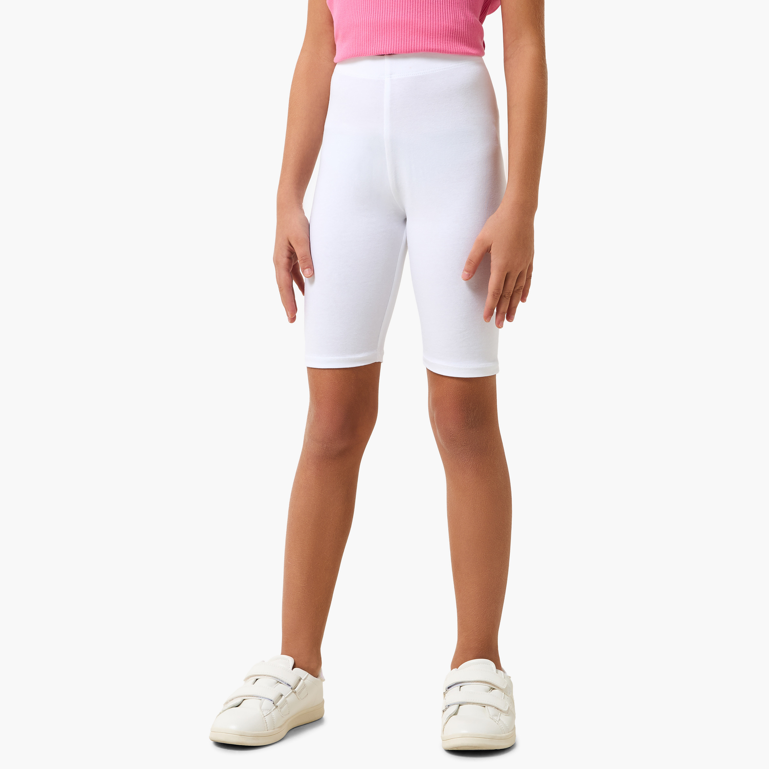 Pack of 2 Juniors Shorts with Elastic Waist-baby-girls-clothing-bottoms-shorts-image-7