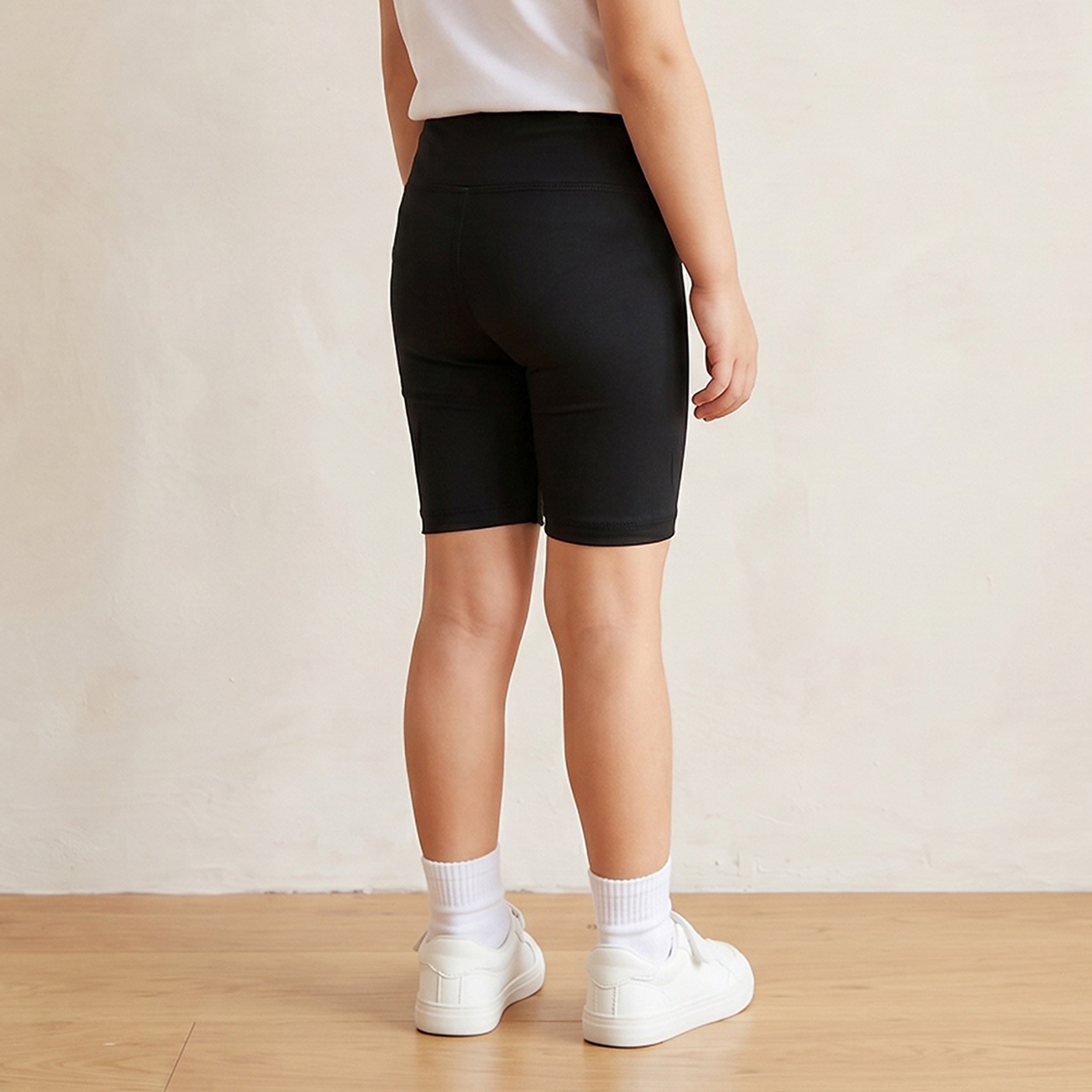 شورت بطول الركبة وخصر مطاطي من جونيورز-girls-clothing-bottoms-shorts-image-3