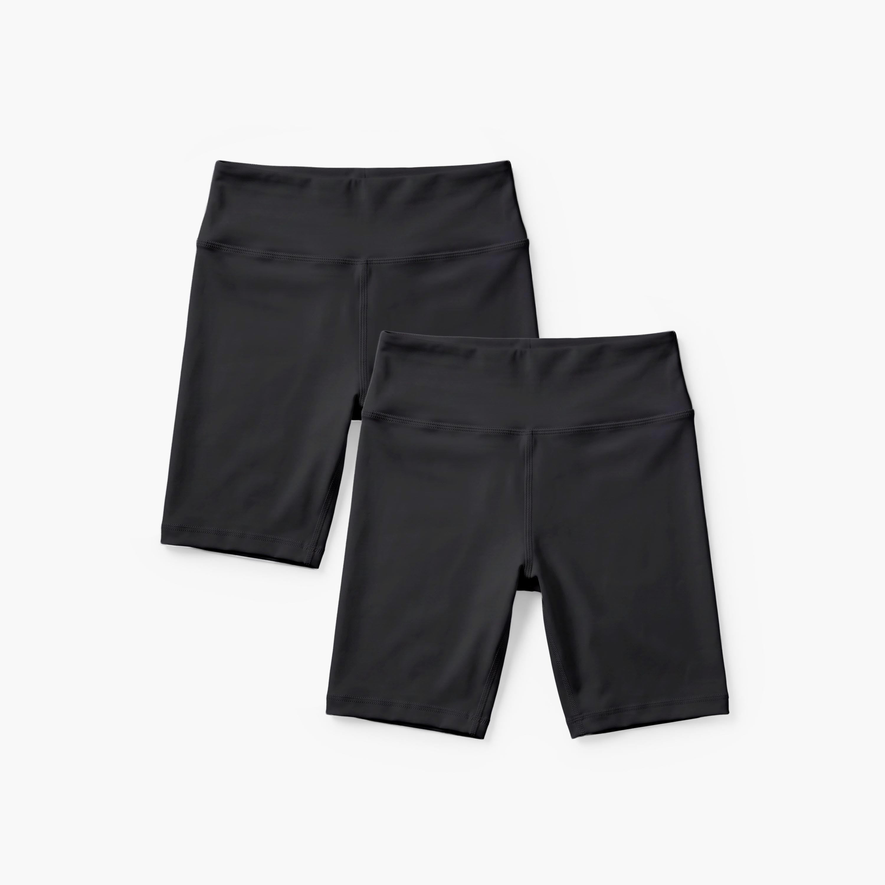 Juniors Knee Length Elastic Waist Shorts-girls-clothing-bottoms-shorts-image-1