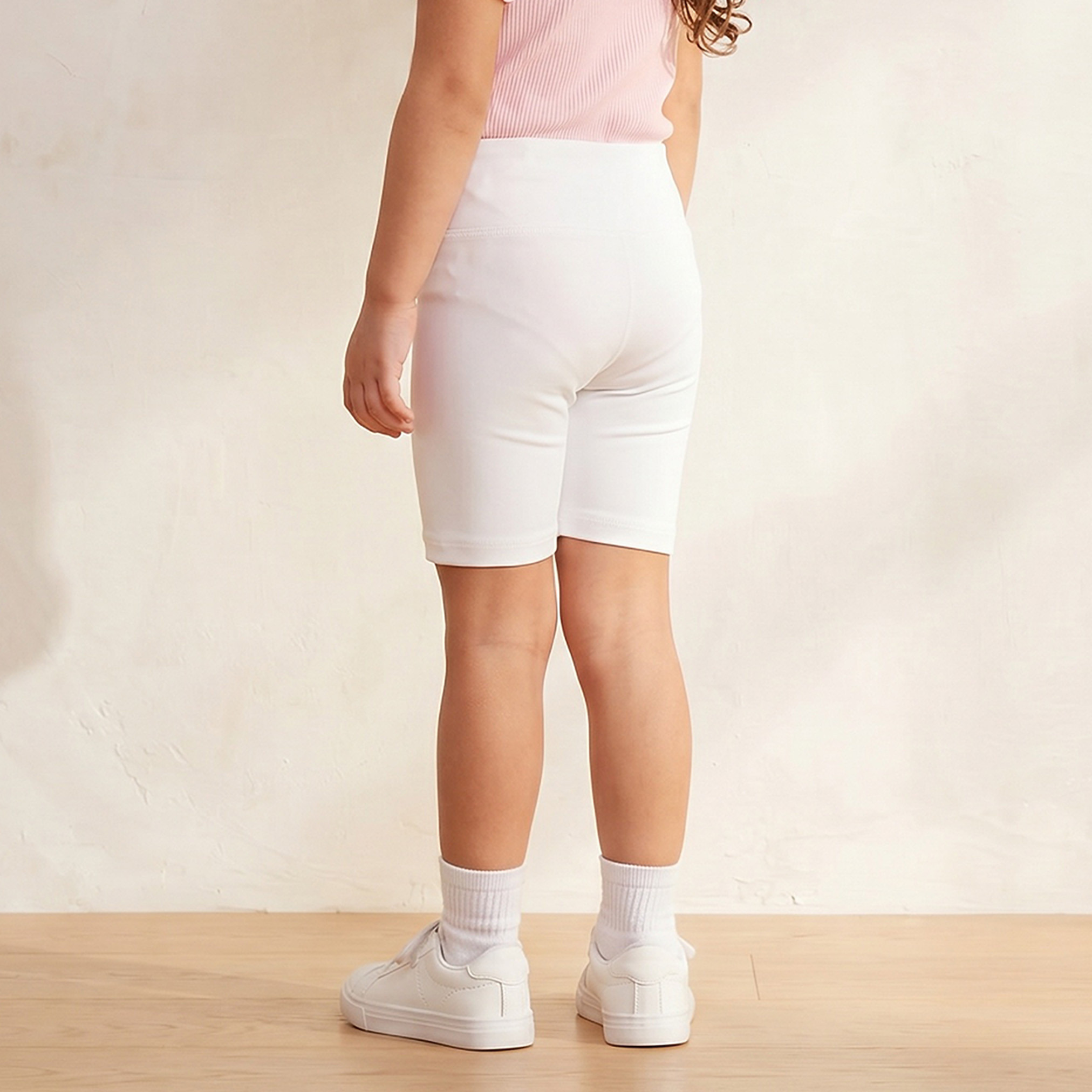 شورت بطول الركبة وخصر مطاطي من جونيورز-girls-clothing-bottoms-shorts-image-3