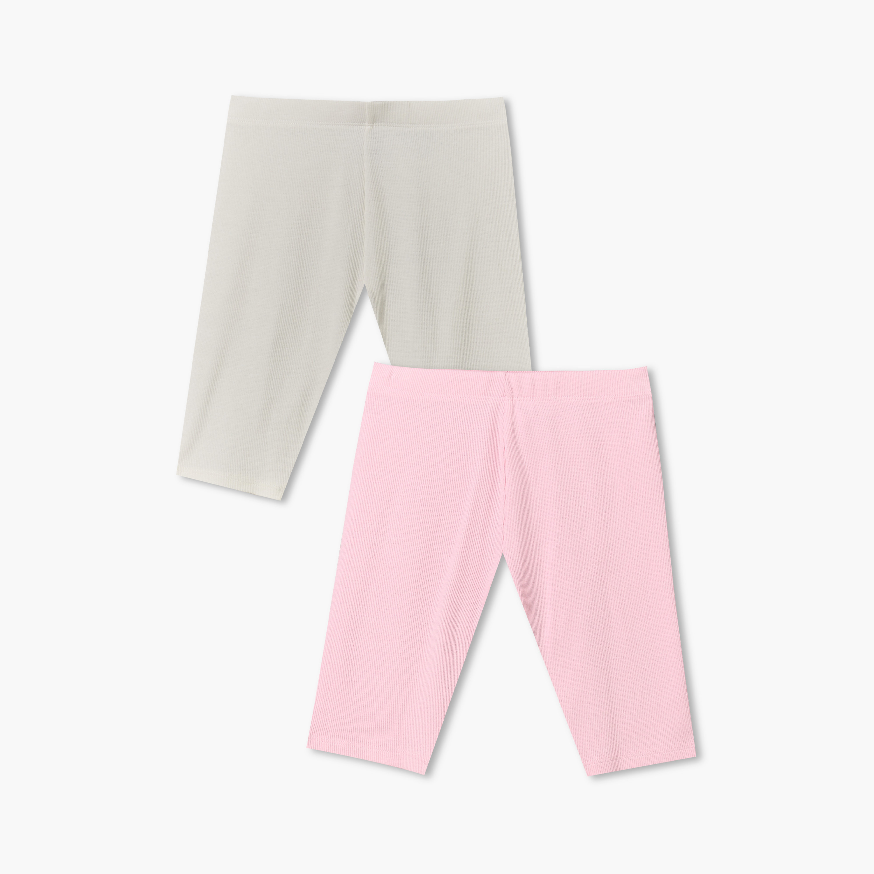 Pack of 2 Juniors Shorts with Elastic Waist-baby-girls-clothing-bottoms-shorts-image-1