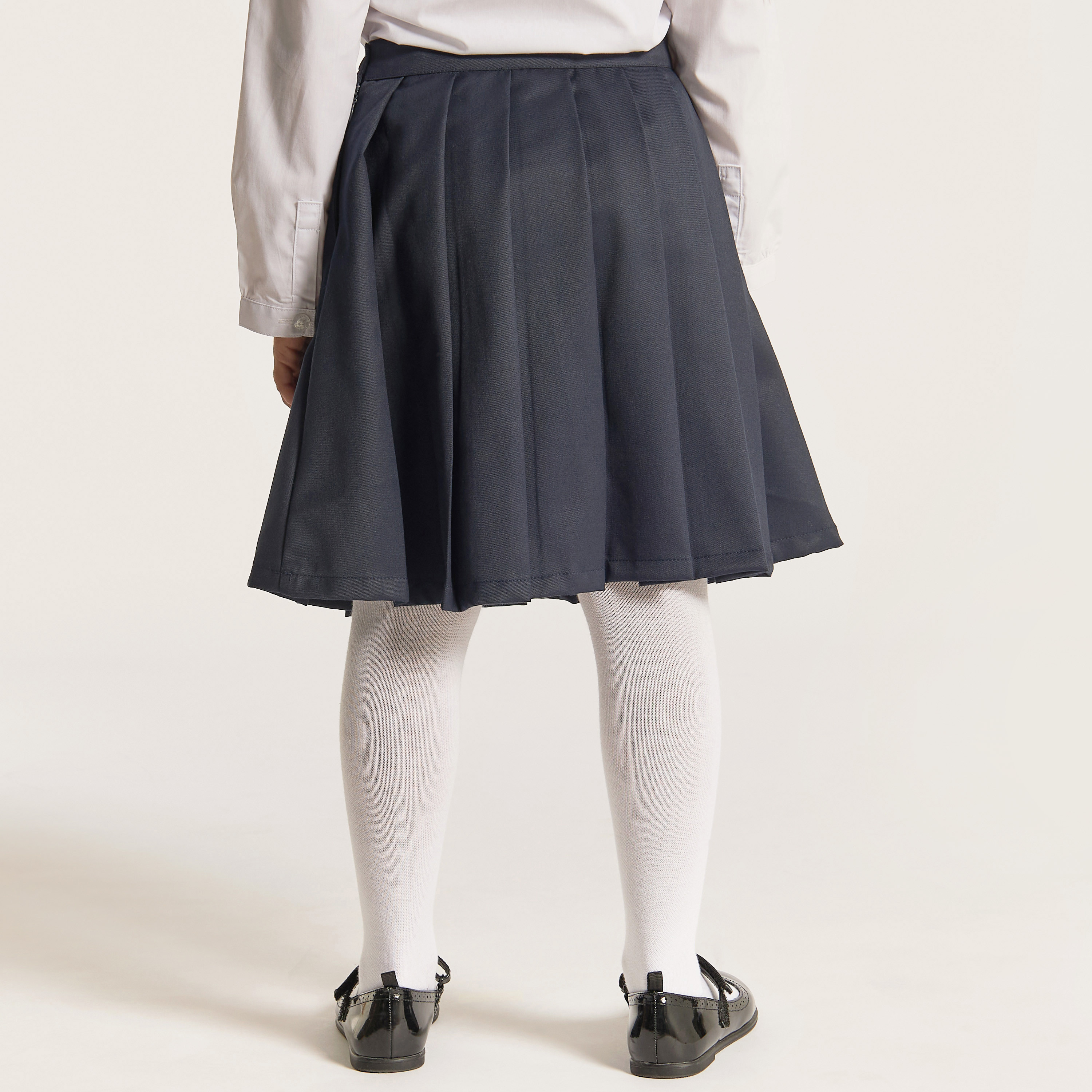 تنورة سادة إيه لاين بطيّات وجيوب من جونيورز-girls-clothing-bottoms-skirts-image-1