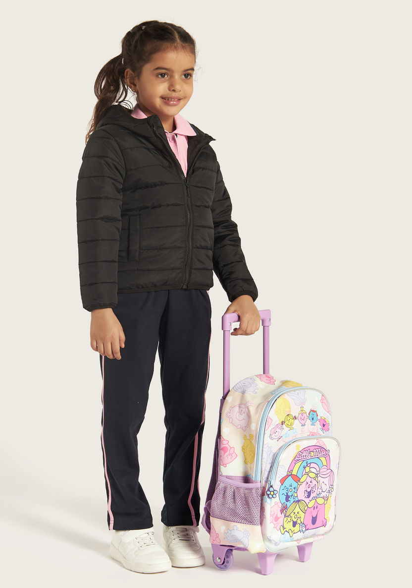 Juniors Quilted Puff Jacket with Long Sleeves and Hood-Coats and Jackets-image-0