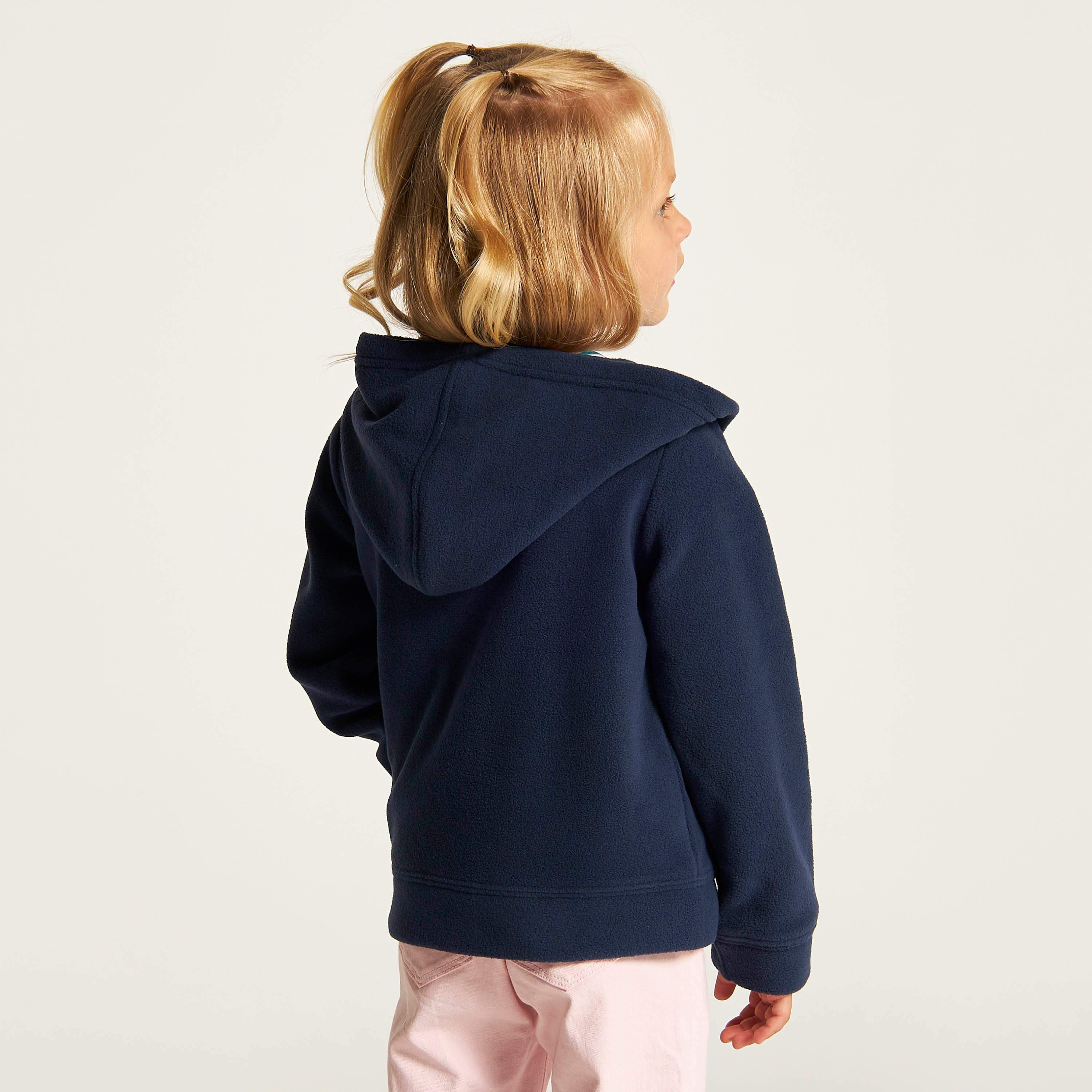 Juniors Textured Zip Through Jacket with Hood-girls-clothing-schoolwear-jacketsandcoats-image-4
