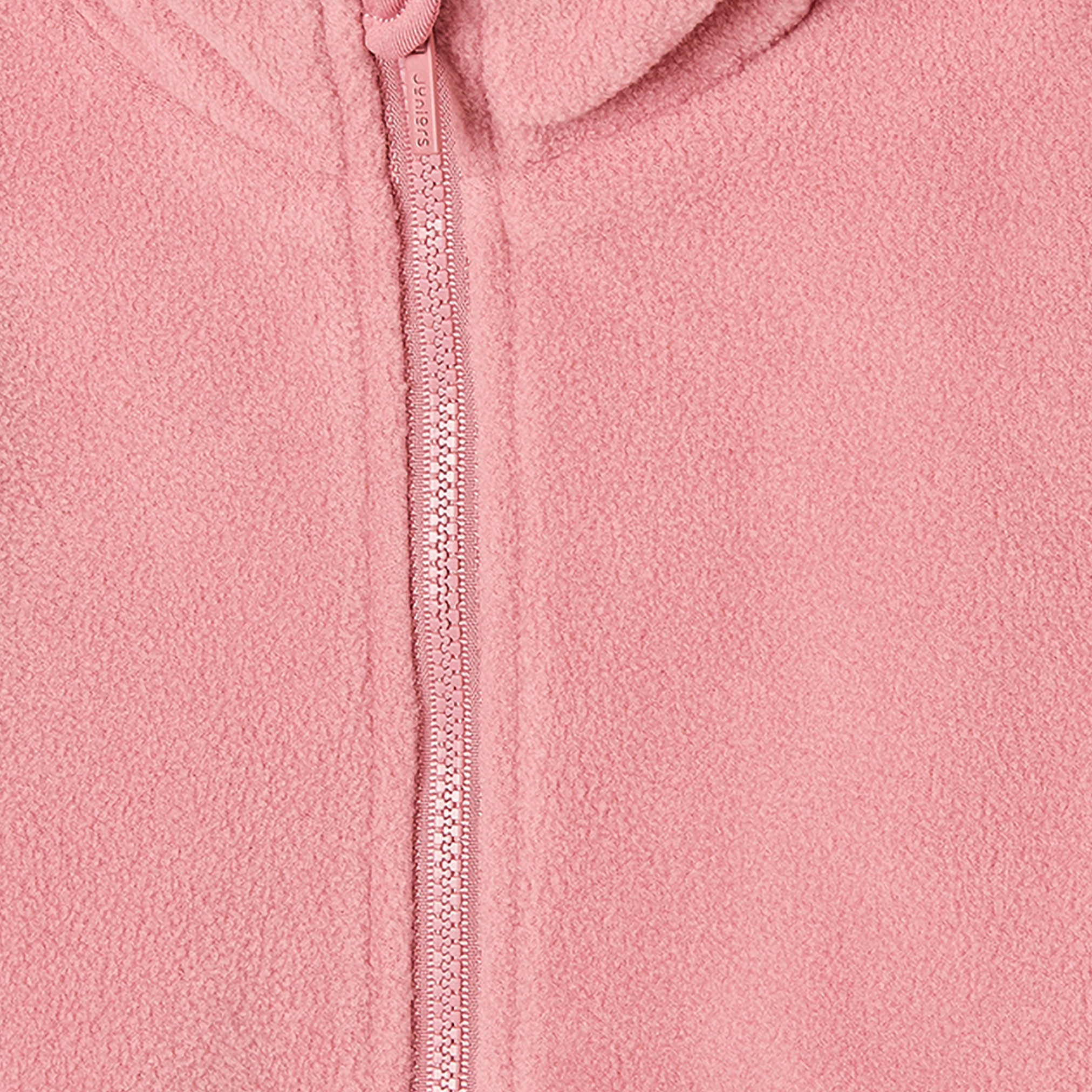 Juniors Pink School Jacket with Zip Closure - Girls-girls-clothing-winterwear-jacketsandcoats-image-4