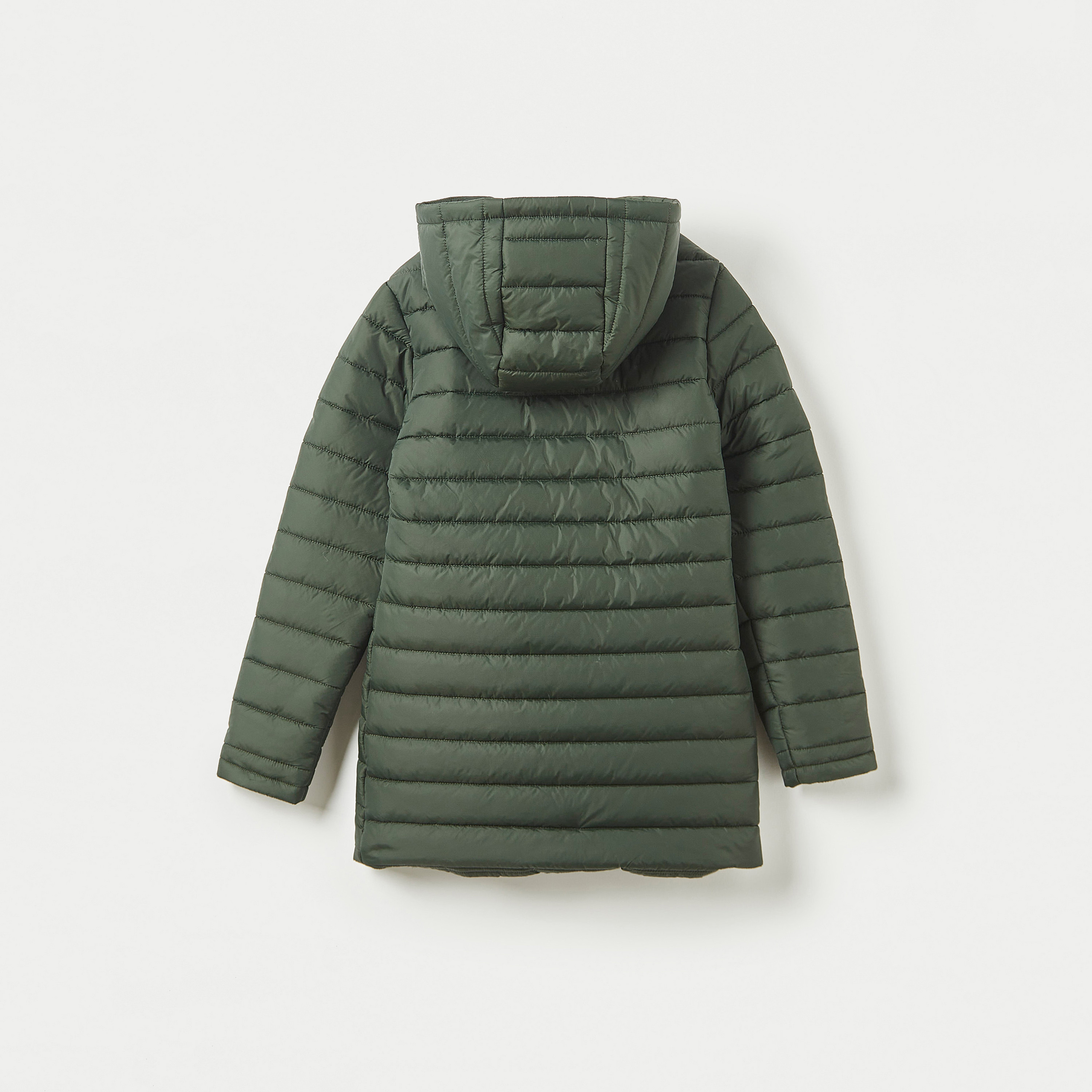 جاكيت مبطّن بقبعة وأكمام طويلة وجيوب من جونيورز-girls-clothing-winterwear-jacketsandcoats-image-4