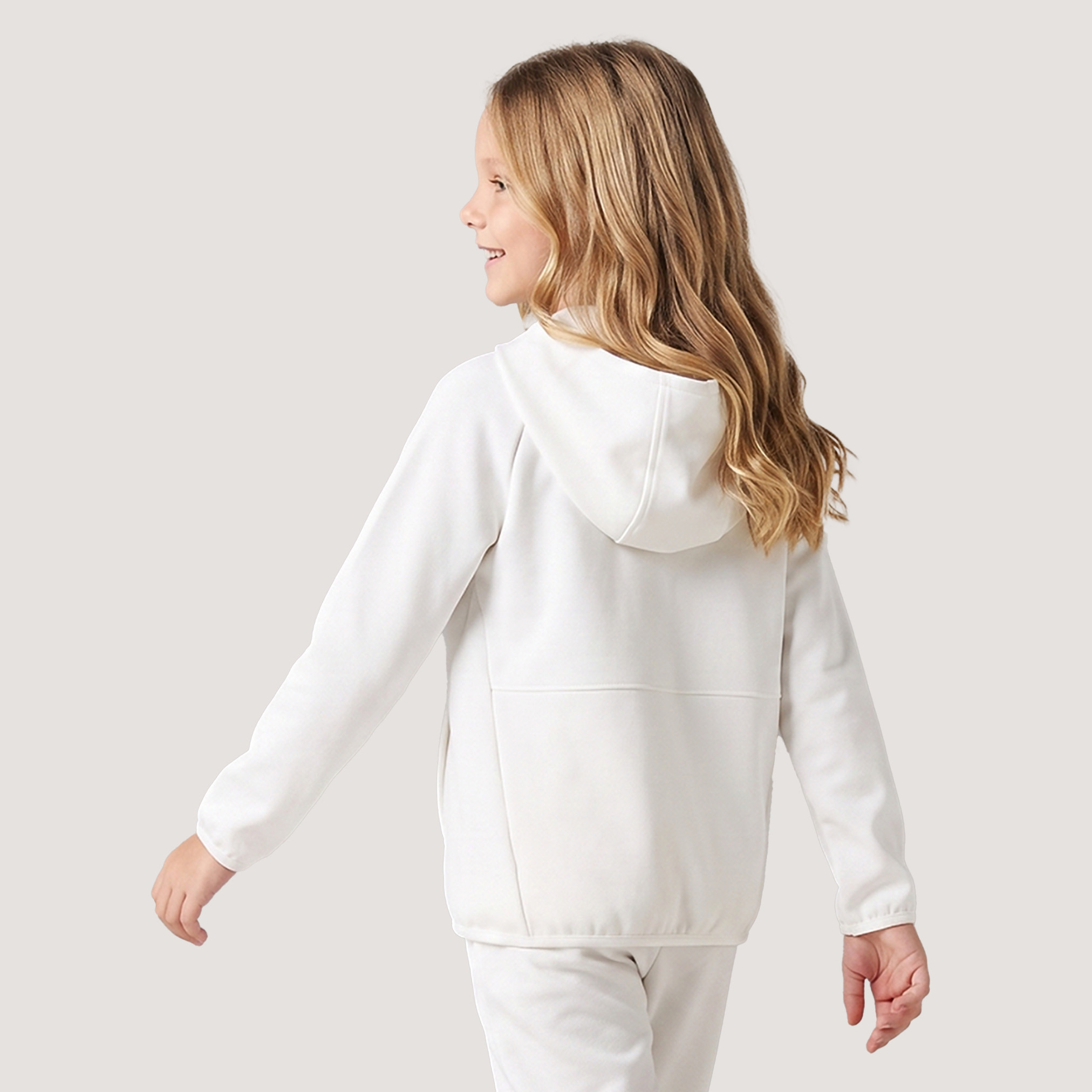 هودي بارز الملمس بسحاب إغلاق وأكمام طويلة من جونيورز-girls-clothing-sweatshirts-image-3
