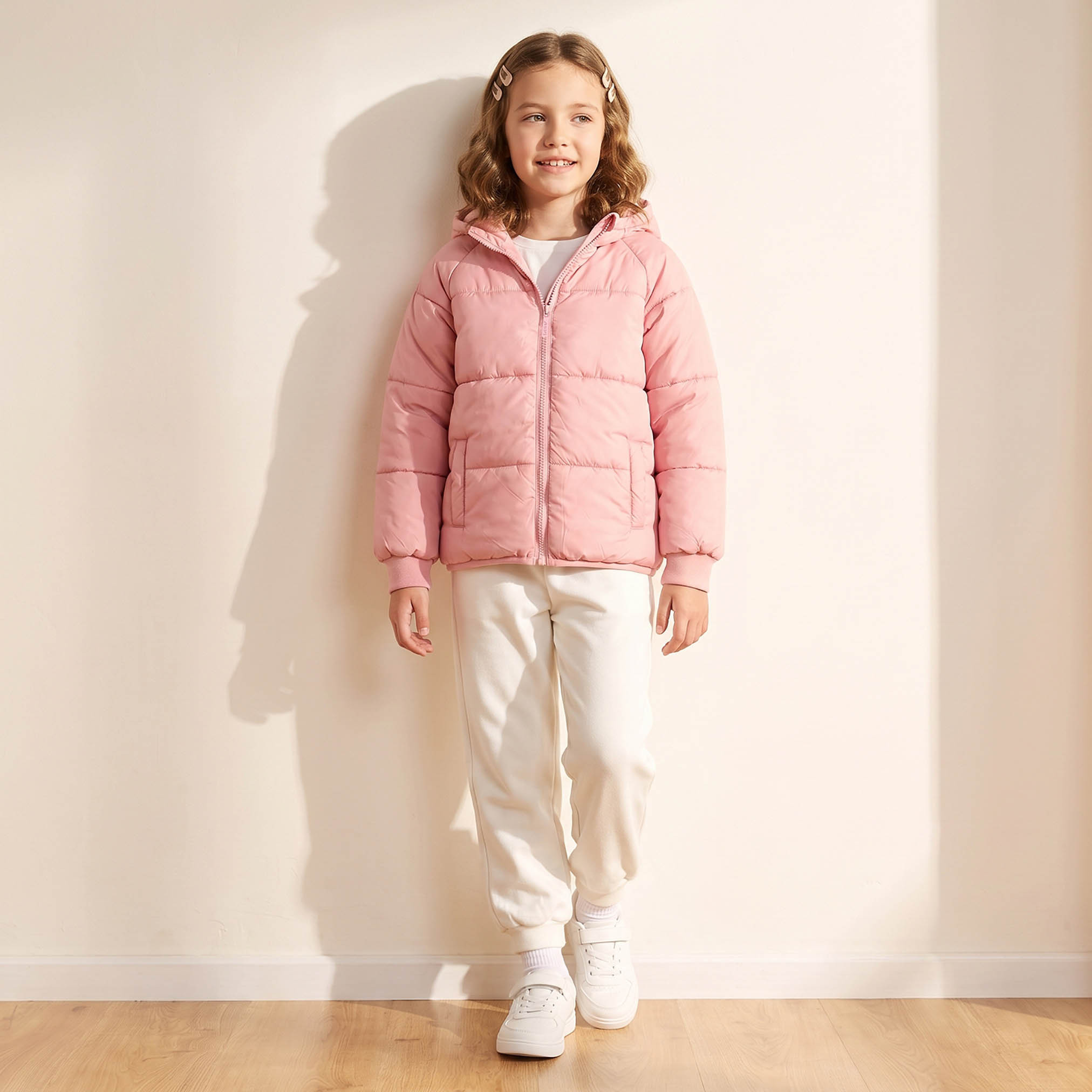 جاكيت مبطن بقبعة مع إغلاق بسحاب من جونيورز-girls-clothing-winterwear-jacketsandcoats-image-5