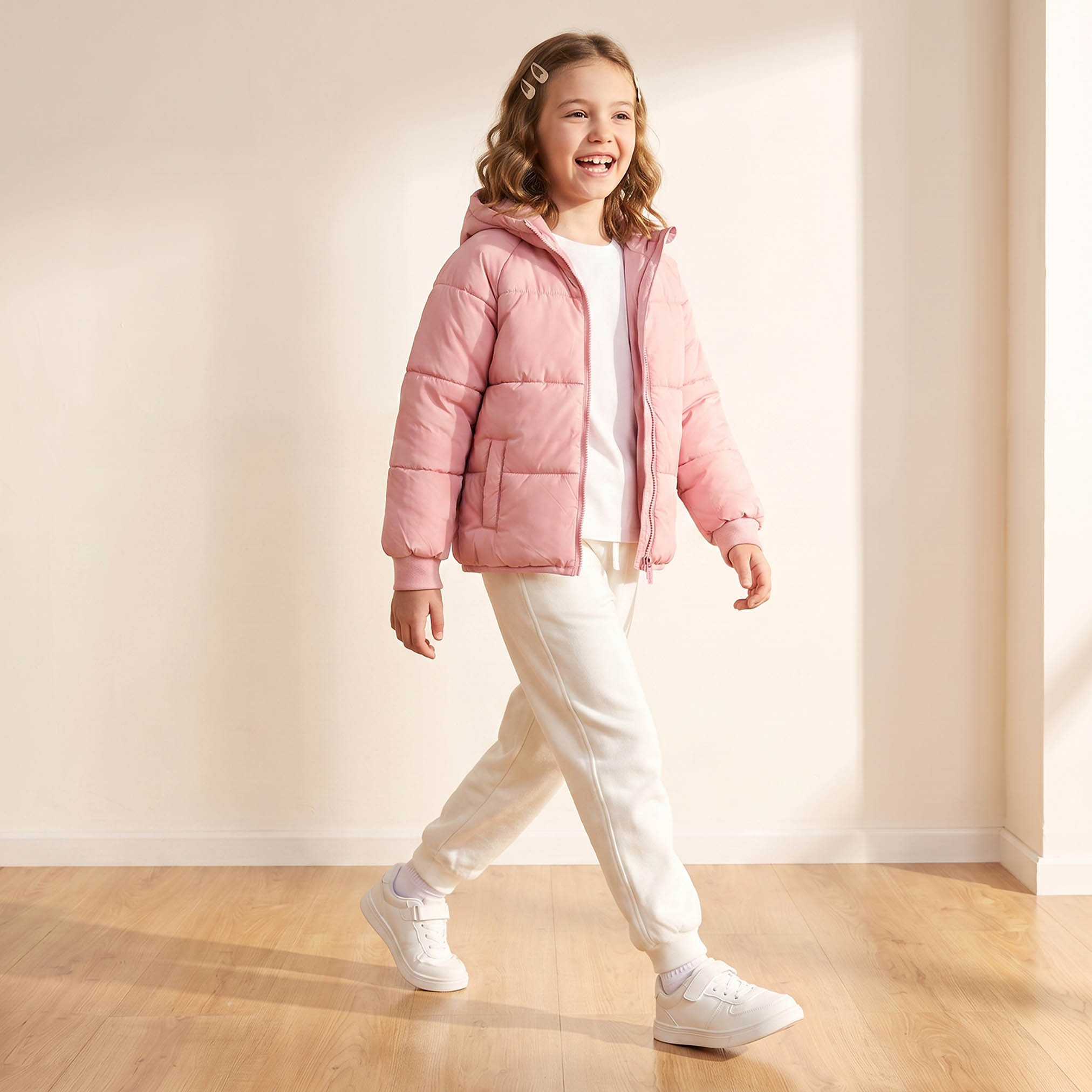 جاكيت مبطن بقبعة مع إغلاق بسحاب من جونيورز-girls-clothing-winterwear-jacketsandcoats-image-6