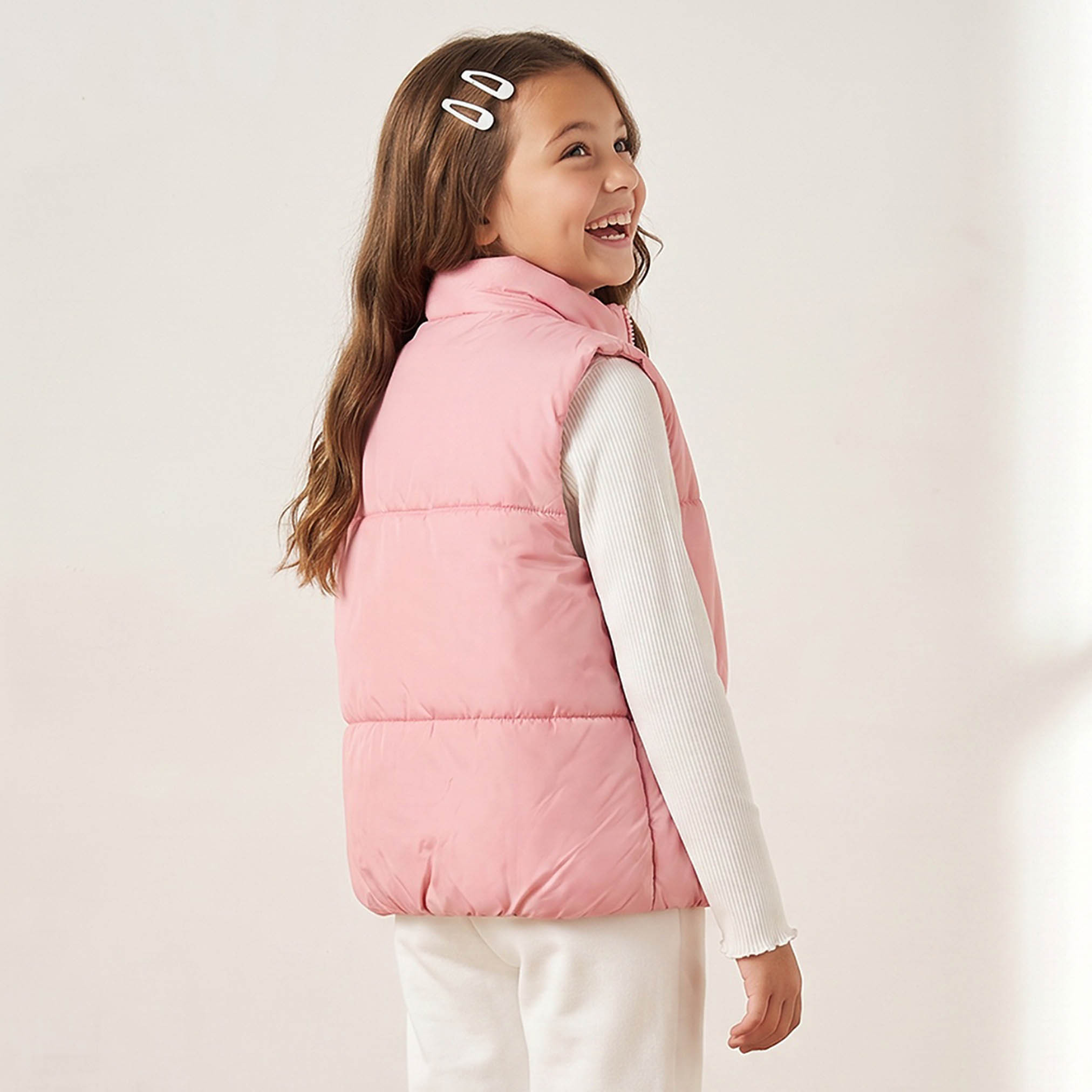 جاكيت مدرسي وردي بسحاب إغلاق للبنات من جونيورز-girls-clothing-winterwear-jacketsandcoats-image-3