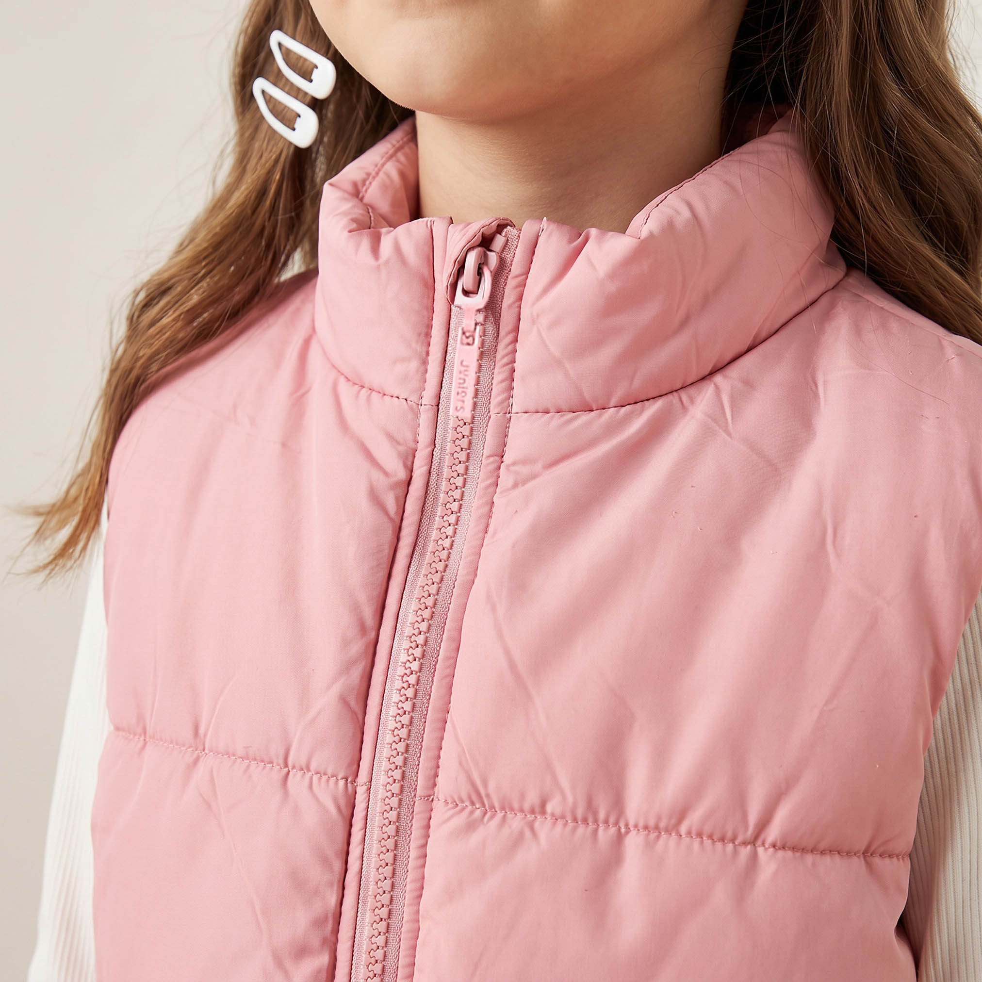 جاكيت مدرسي وردي بسحاب إغلاق للبنات من جونيورز-girls-clothing-winterwear-jacketsandcoats-image-6