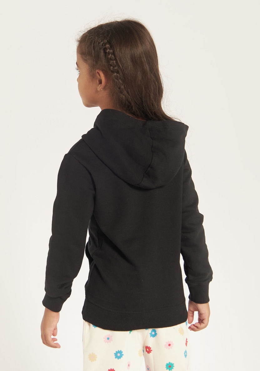 Juniors Solid Sweatshirt with Hood and Pockets-Coats and Jackets-image-3