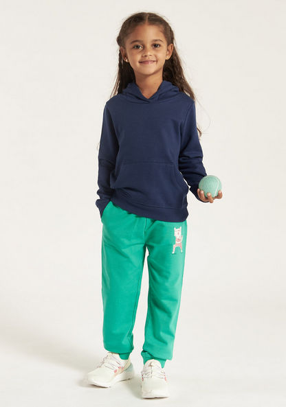 Juniors Solid Sweatshirt with Hood and Pockets-Coats and Jackets-image-0