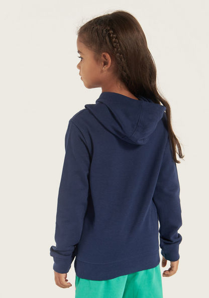 Juniors Solid Sweatshirt with Hood and Pockets