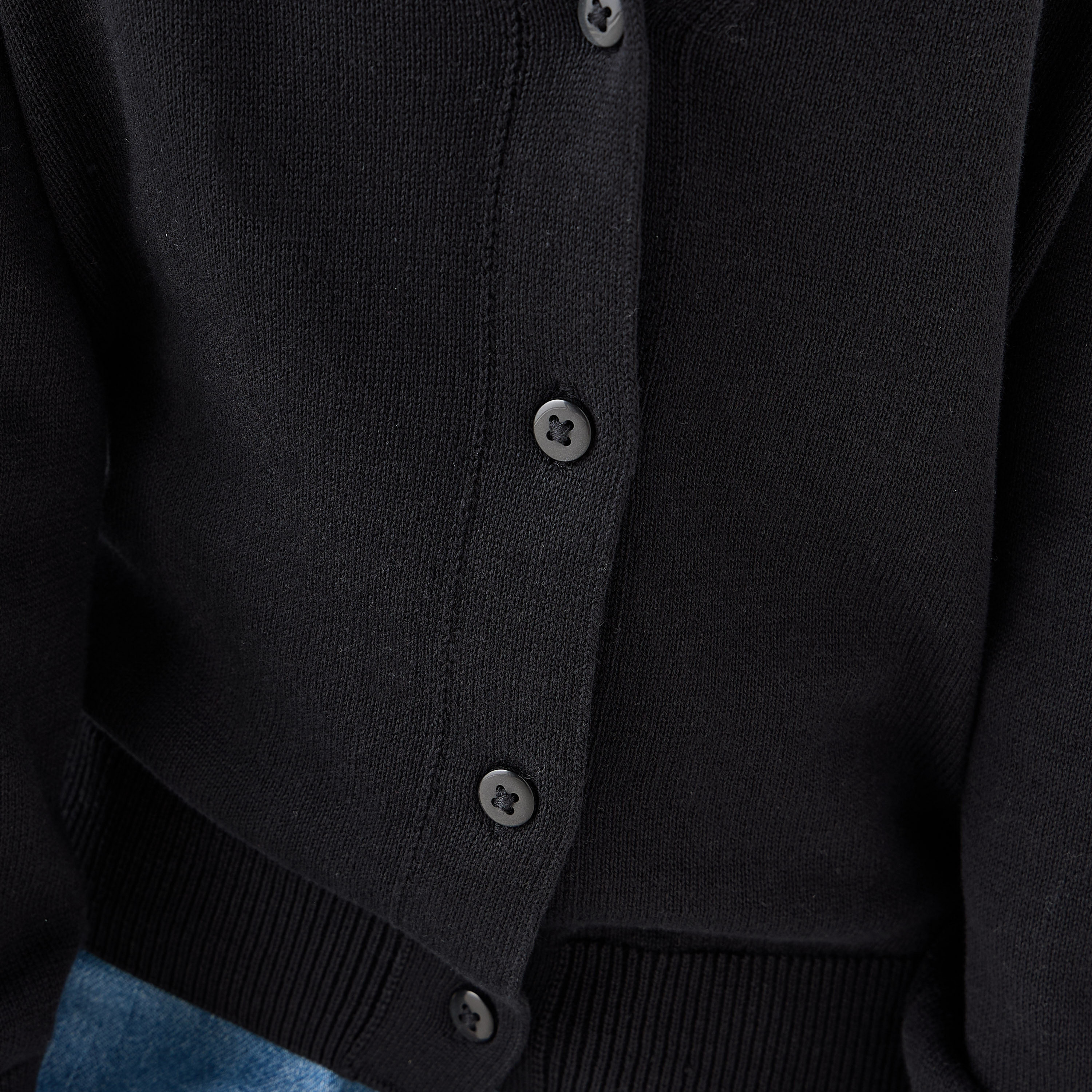 Juniors Solid Cardigan with V-neck and Long Sleeves-girls-clothing-winterwear-jumpersandcardigans-image-5