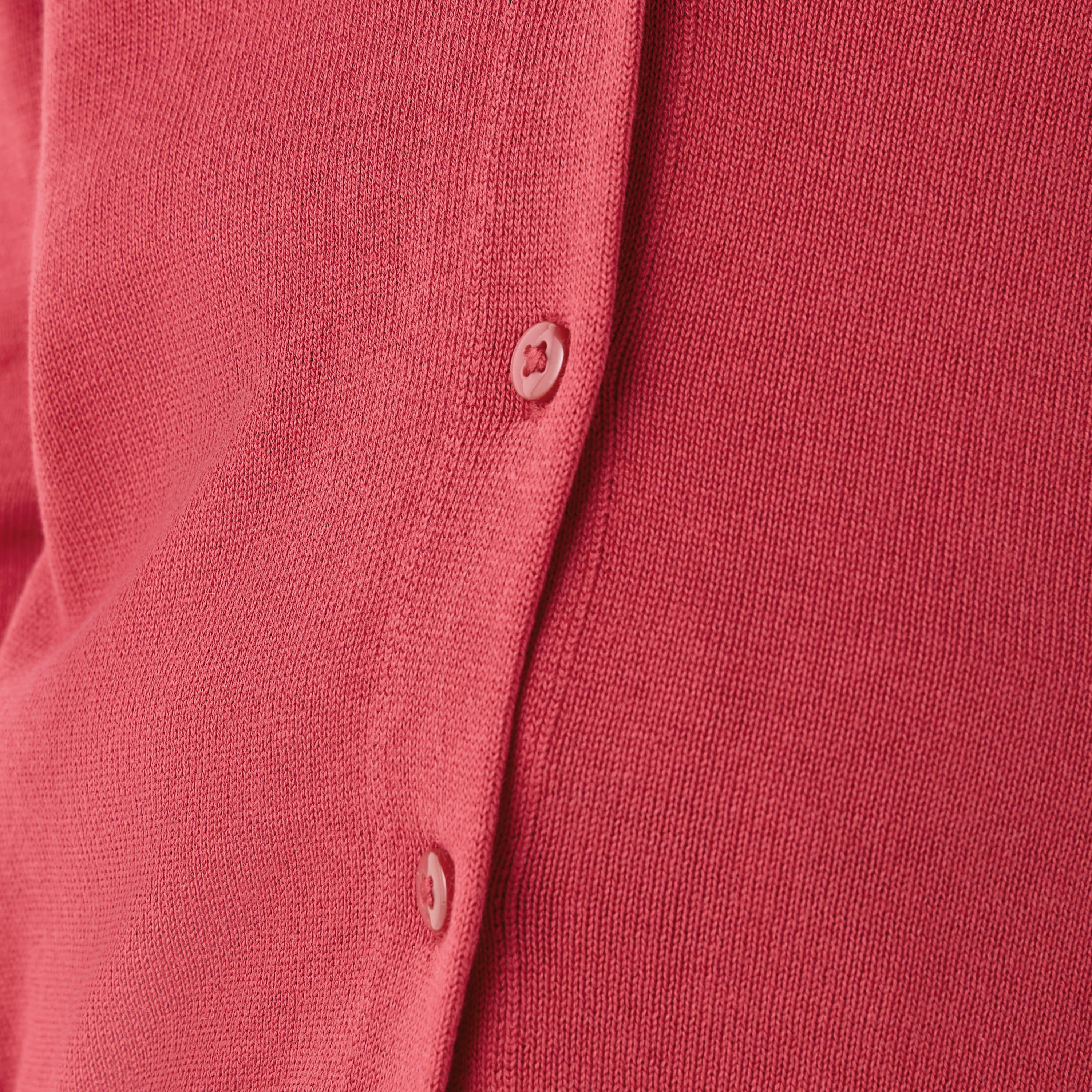 Juniors Solid Cardigan with V-neck and Long Sleeves-girls-clothing-schoolwear-jacketsandcoats-image-5