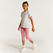 Juniors Solid 3/4 Leggings with Elasticised Waistband-Bottoms-thumbnail-0