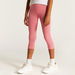 Juniors Solid 3/4 Leggings with Elasticised Waistband-Bottoms-thumbnail-1
