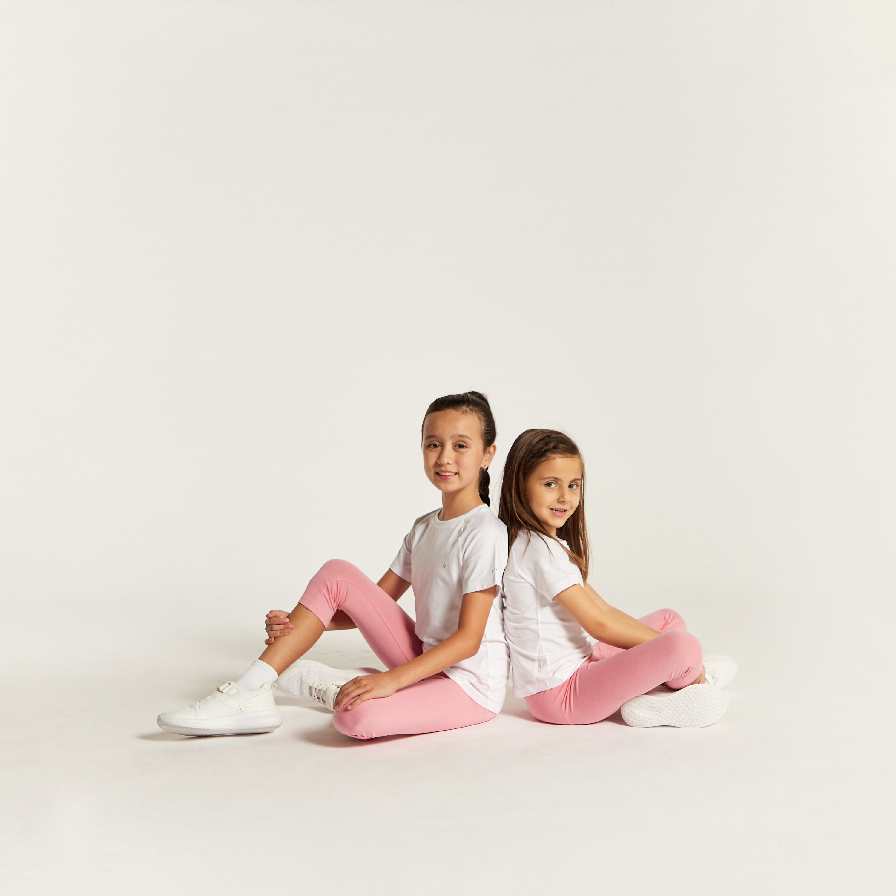Juniors Solid 3/4 Leggings with Elasticised Waistband-girls-clothing-bottoms-leggings-image-5