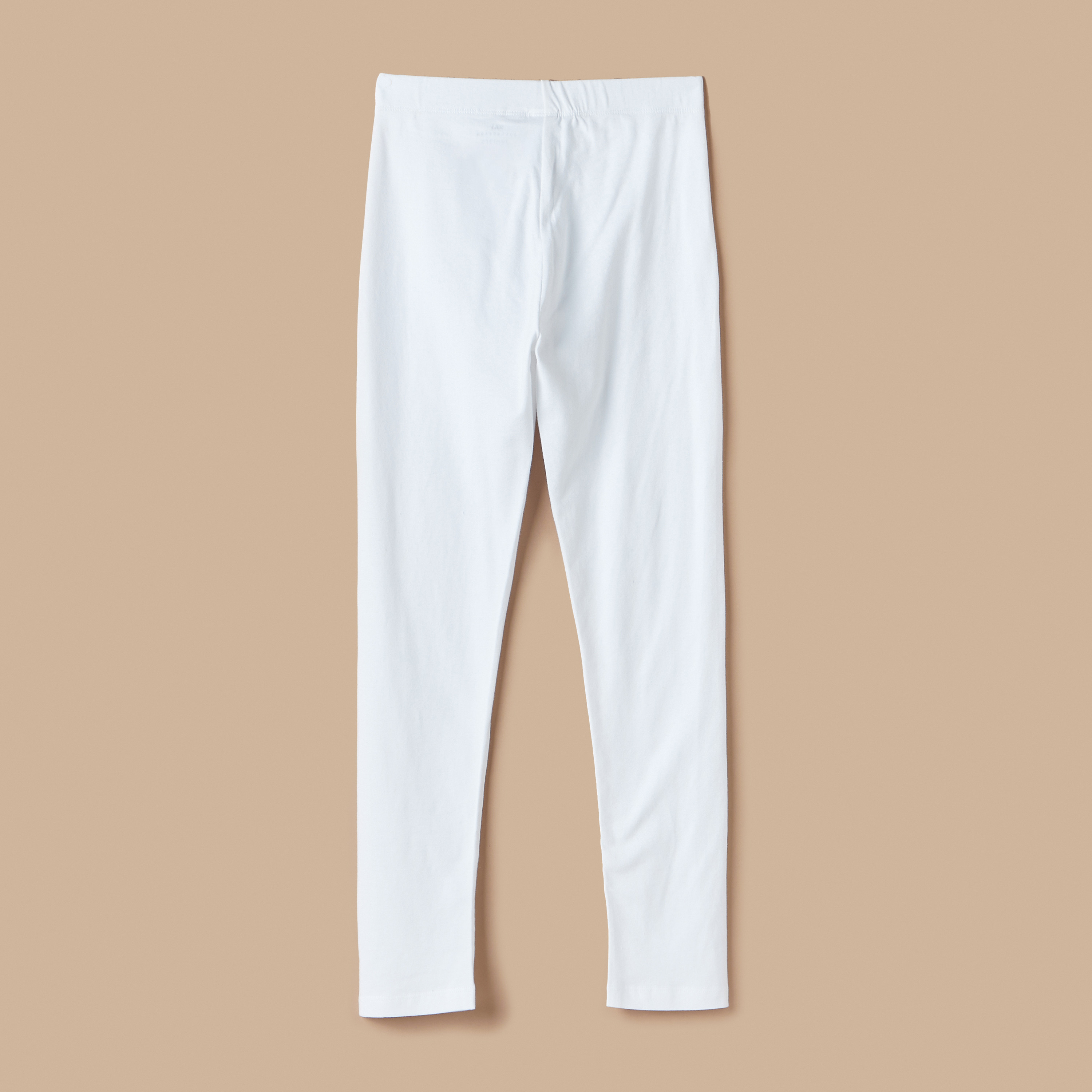 بنطلون ليقنز سادة بخصر مطّاطي من جونيورز-girls-clothing-schoolwear-bottoms-leggings-image-4