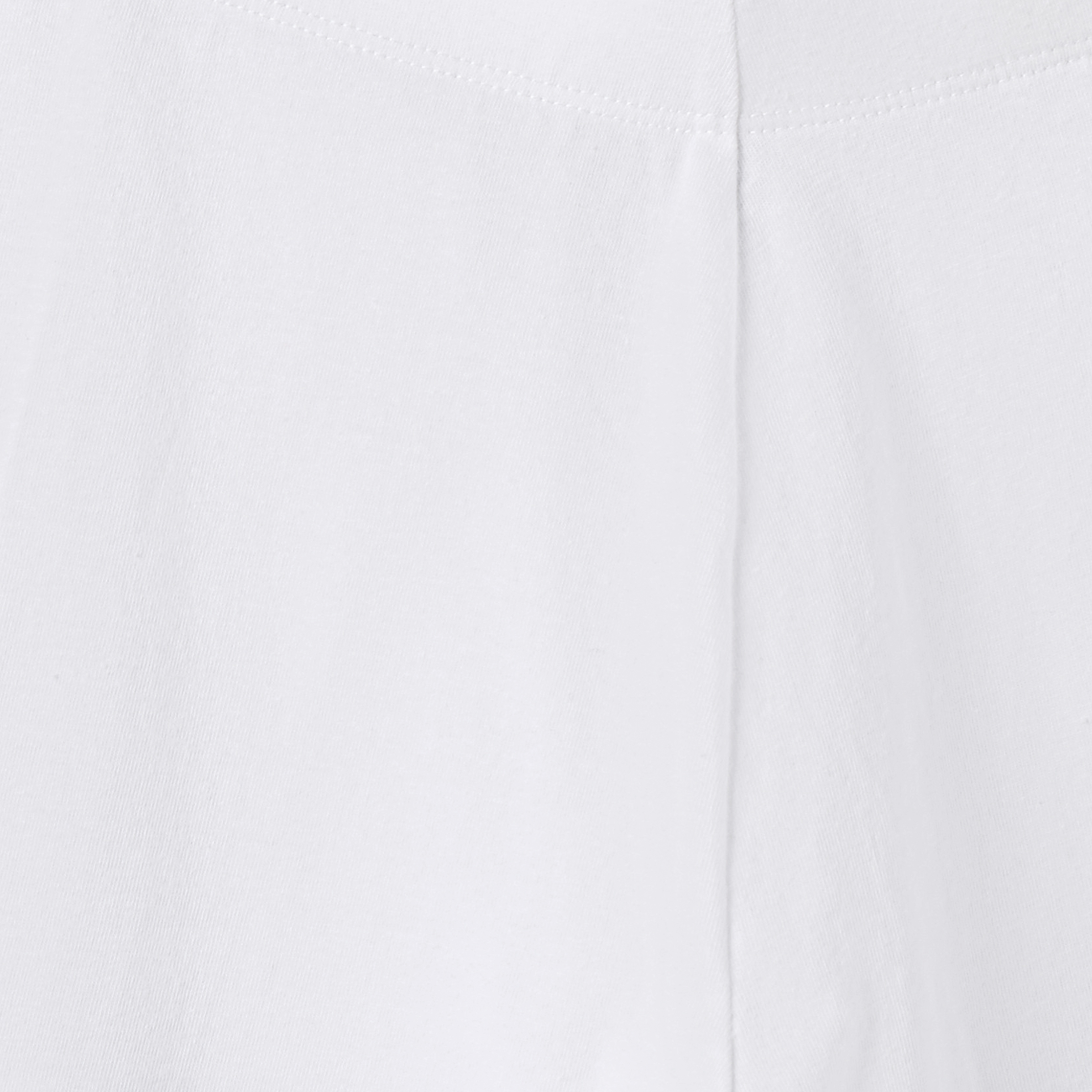 Juniors White Cotton School Leggings with Elastic Waist - Girls-girls-clothing-schoolwear-bottoms-leggings-image-4