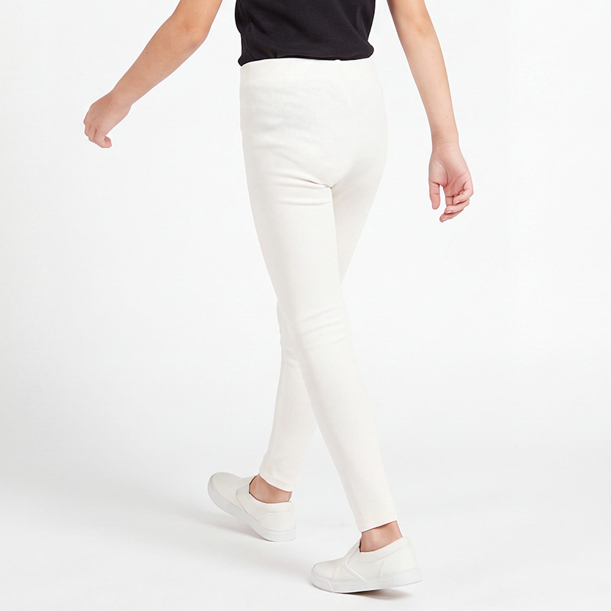 طقم بنطلون ليقنز بخصر مطاطي قطعتين من جونيورز-girls-clothing-schoolwear-bottoms-leggings-image-3