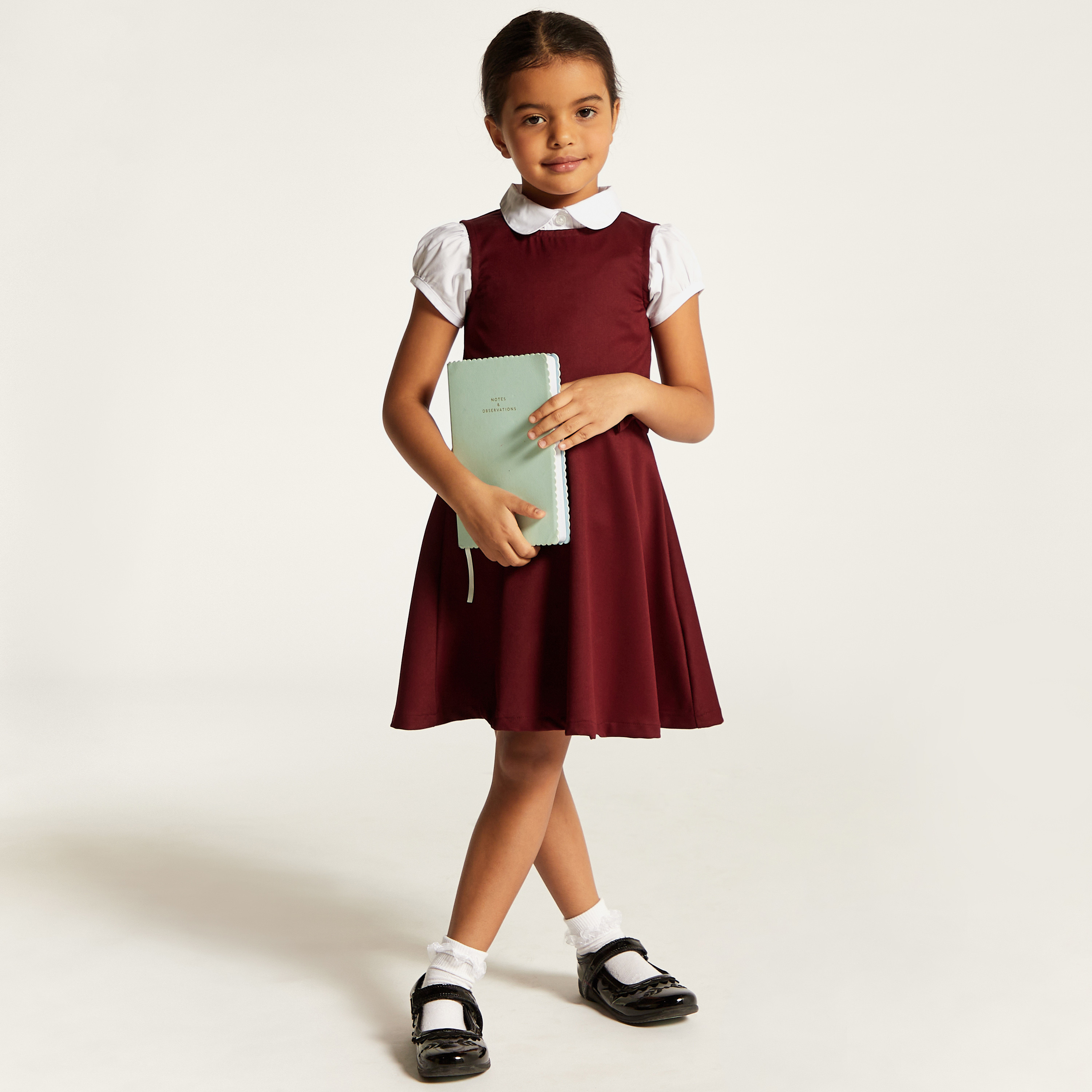 Burgundy hotsell school pinafore