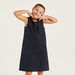 Juniors Solid Pinafore with Ruffle Detail-Dresses-thumbnail-1
