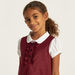 Juniors Solid Pinafore with Ruffle Detail-Dresses-thumbnailMobile-2