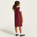 Juniors Solid Pinafore with Ruffle Detail-Dresses-thumbnailMobile-3