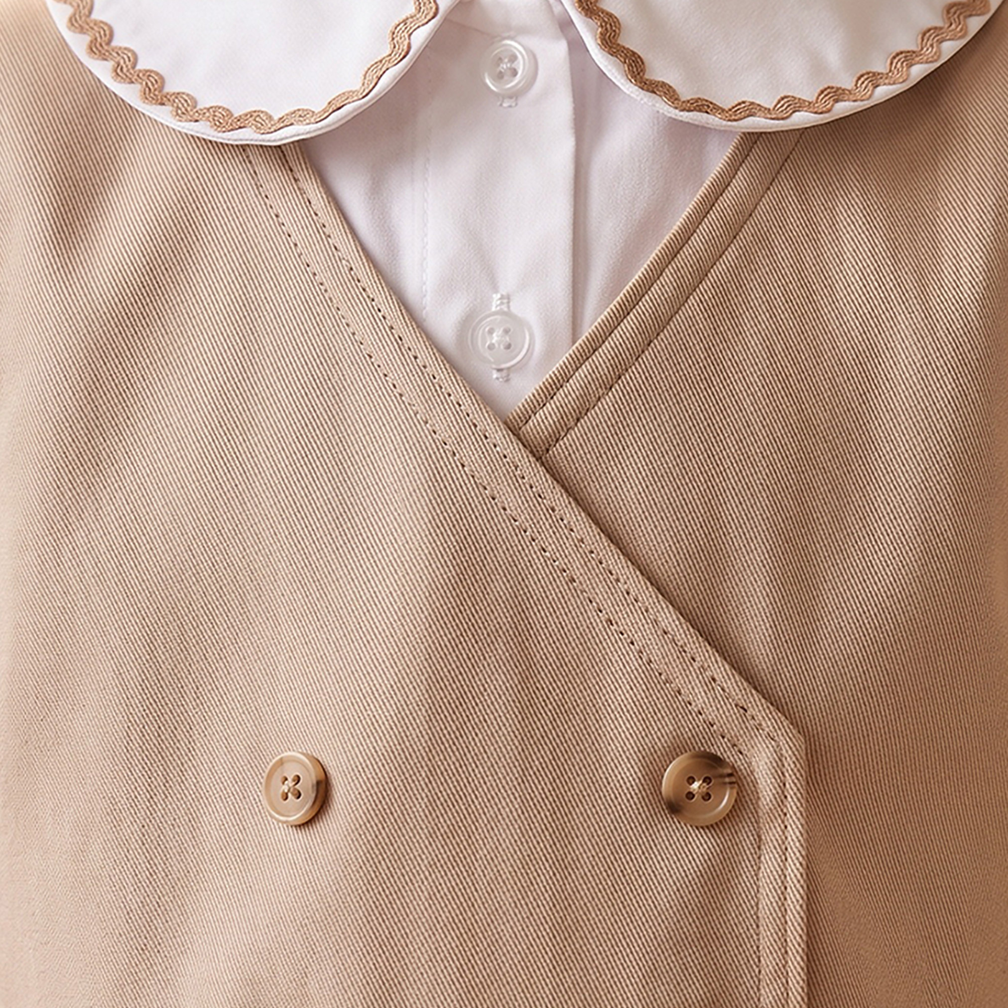 Juniors Solid Pinafore Dress with Button Detail-girls-clothing-dressesandjumpsuits-image-4