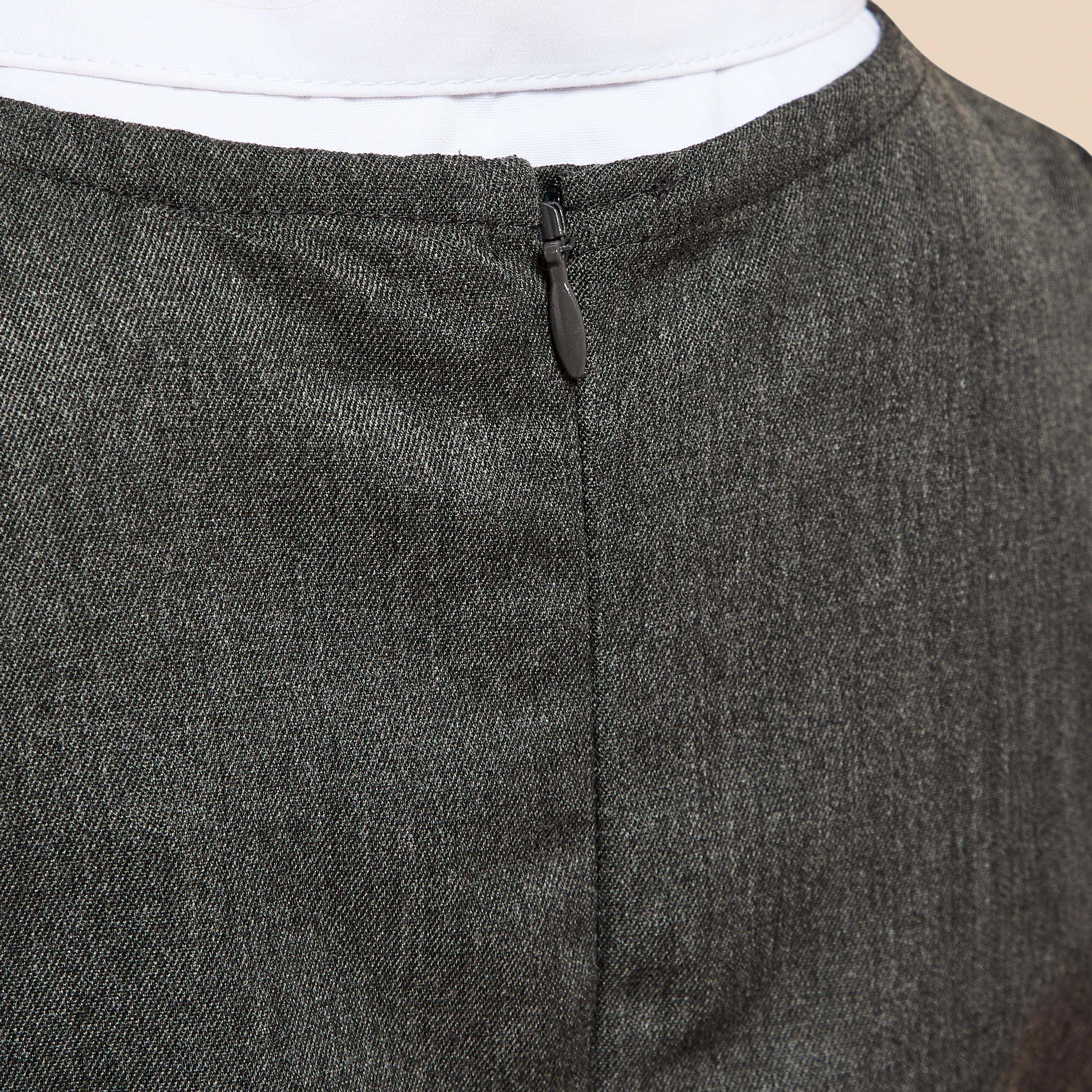 Juniors Solid Pinafore Dress with Button Detail-girls-clothing-dressesandjumpsuits-image-6