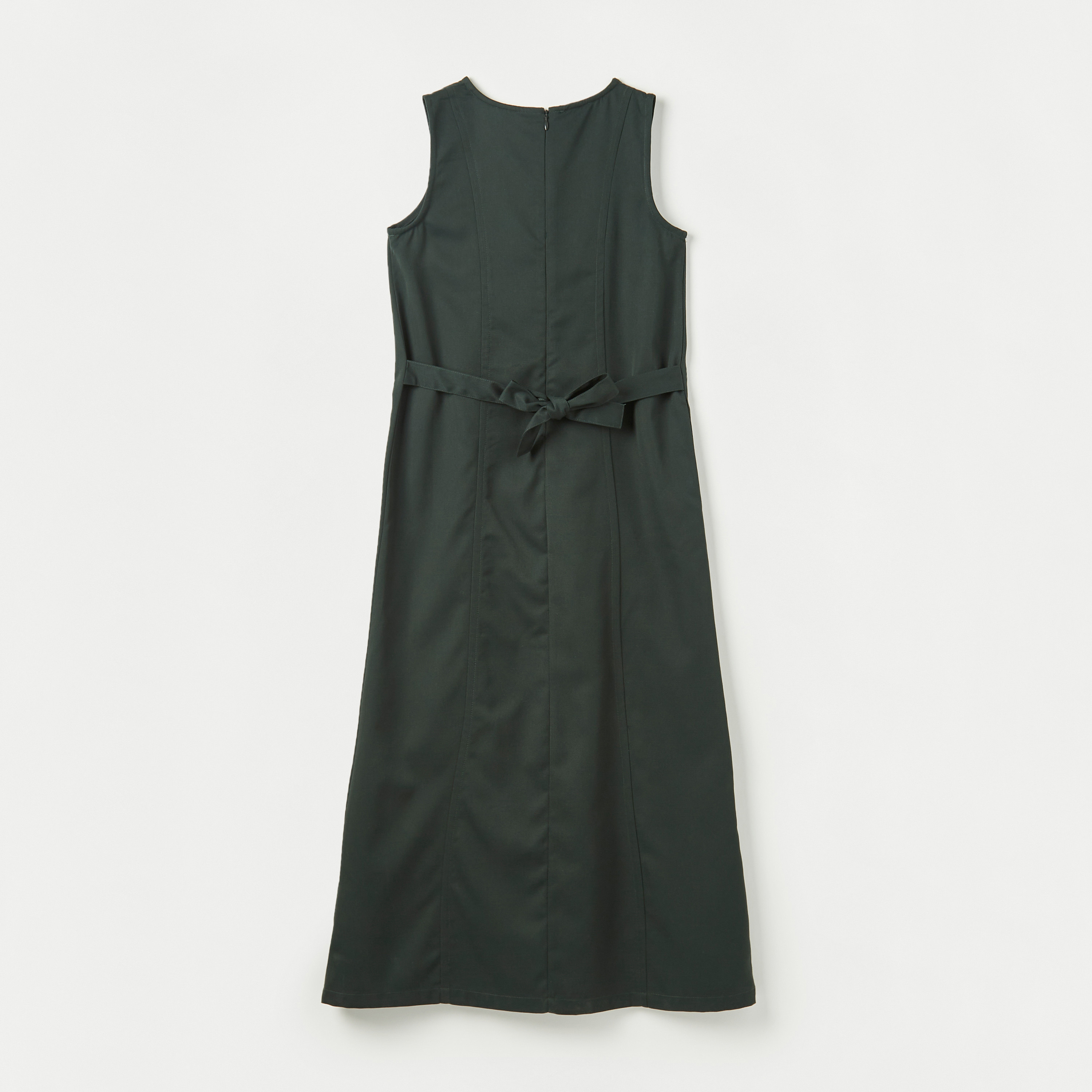 مريلة سادة بحزام ربط وسحاب إغلاق من جونيورز-girls-clothing-dressesandjumpsuits-image-4