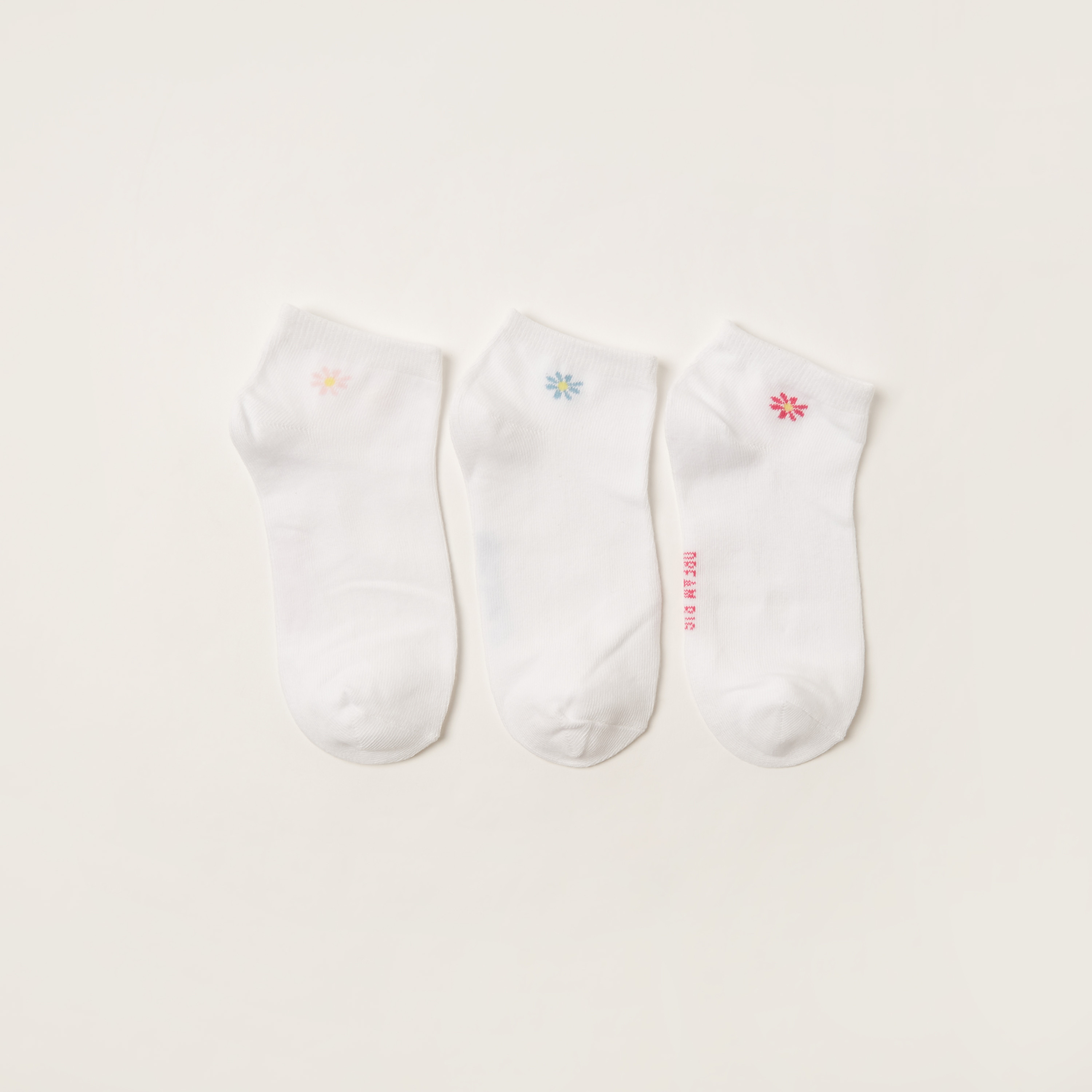 Juniors Assorted Ankle Length Socks - Set of 3-girls-accessories-socks-image-1