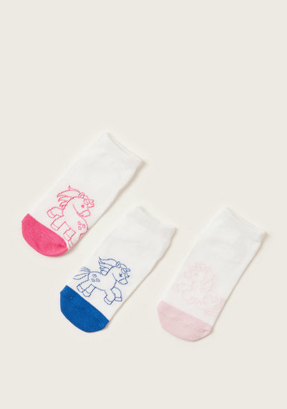 Juniors Unicorn Print Socks - Set of 3
