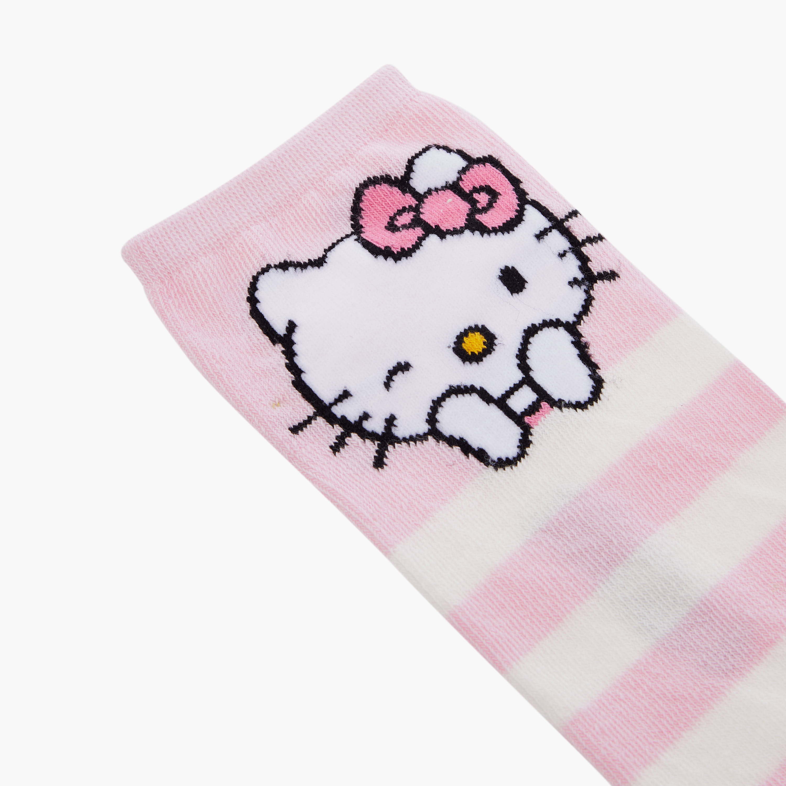 Sanrio Girls Socks with Hello Kitty Print - Set of 5-girls-accessories-socks-image-5