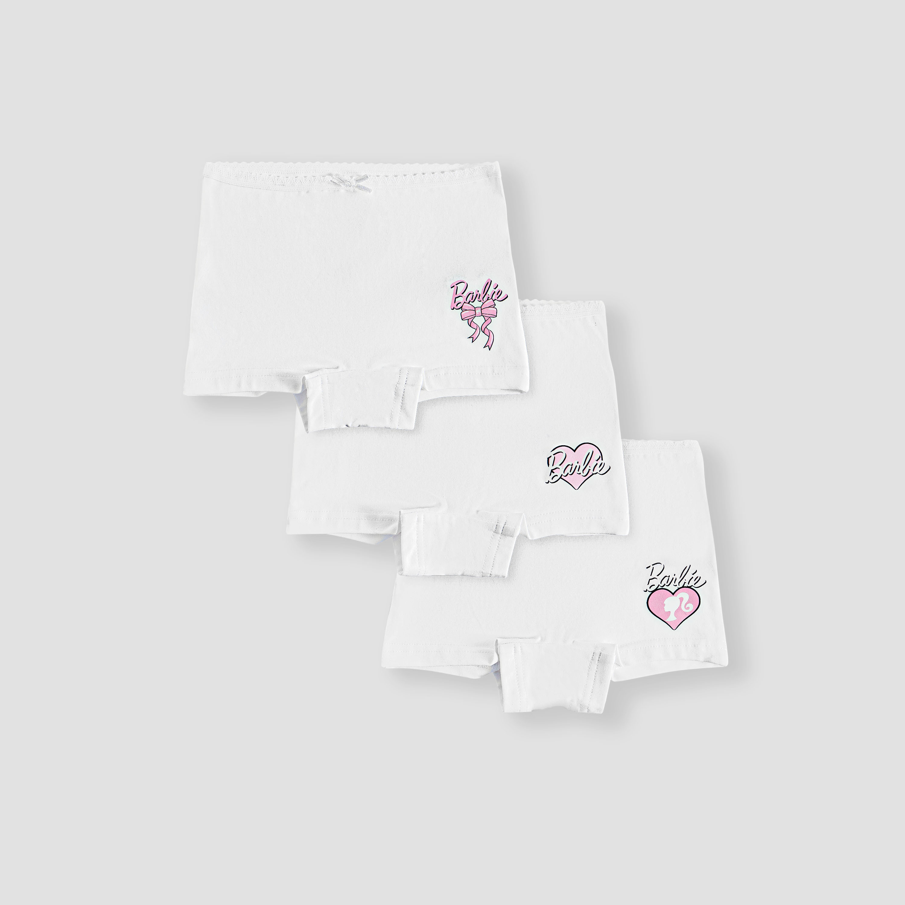 Barbie Print Briefs with Elasticated Waistband - Set of 3-baby-girls-clothing-innerwear-image-1