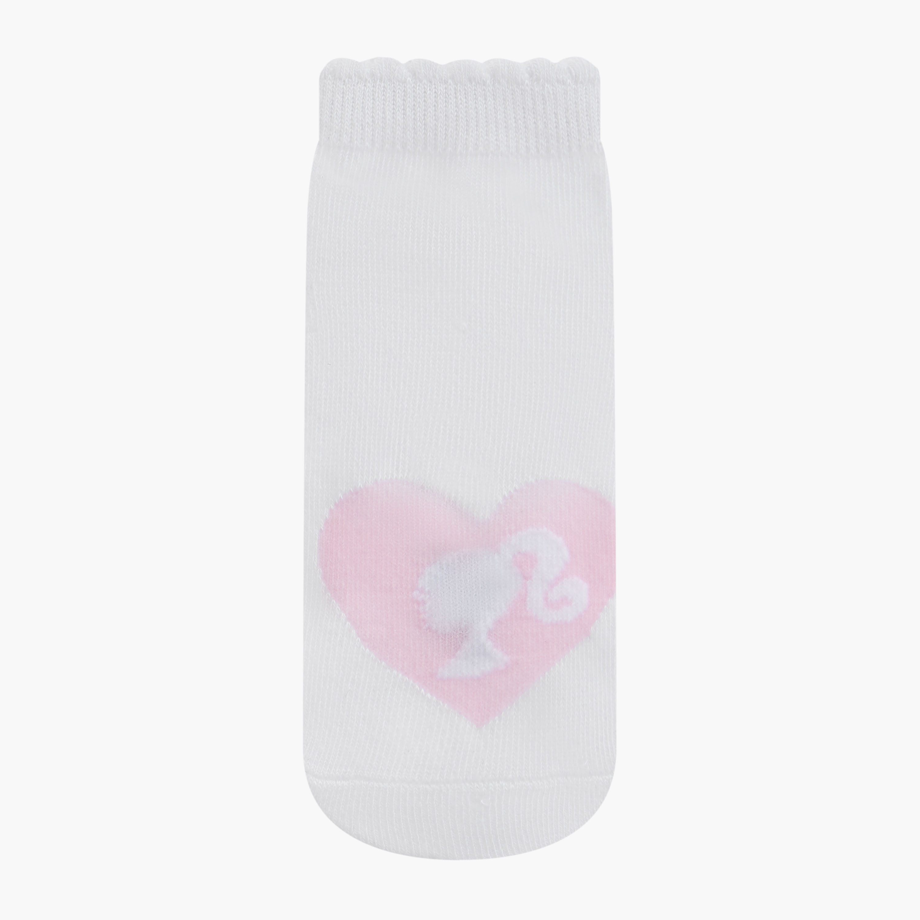 Barbie Print Ankle Length Socks - Set of 3-girls-accessories-socks-image-2